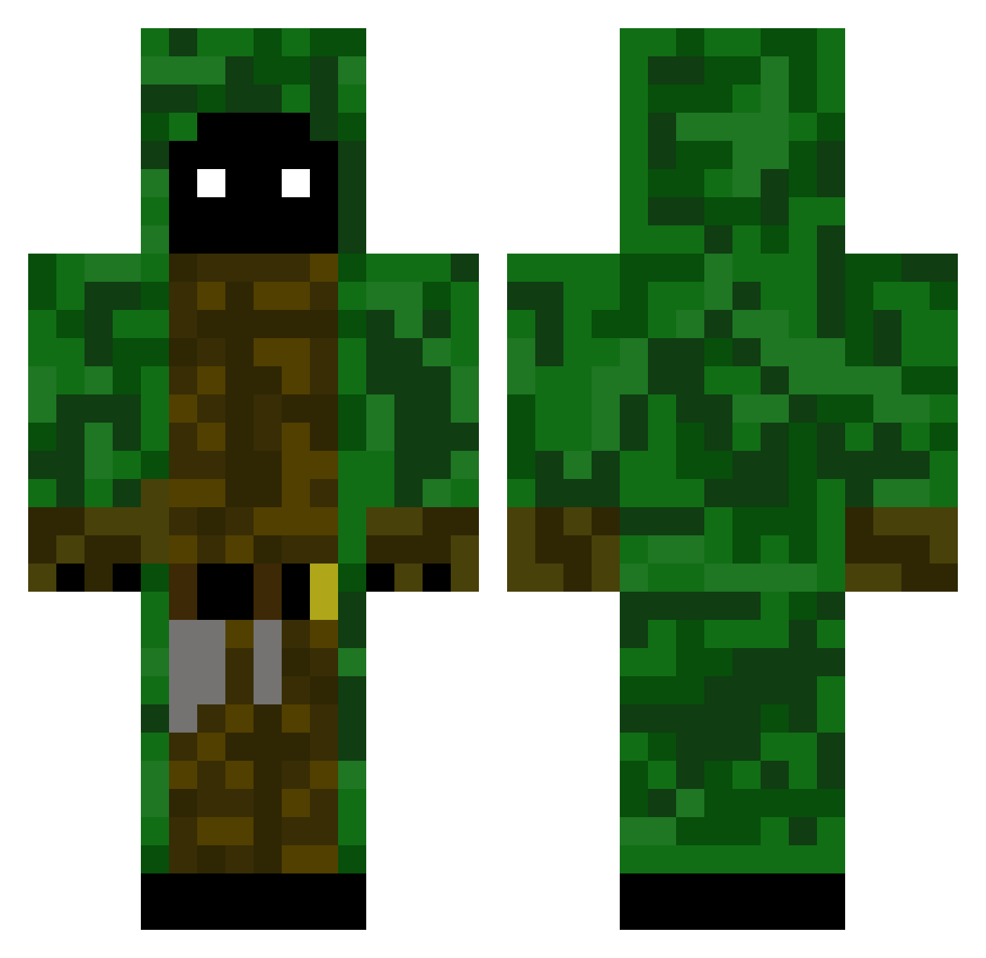 Sir_Xiderion_MC Minecraft skin, front and back view