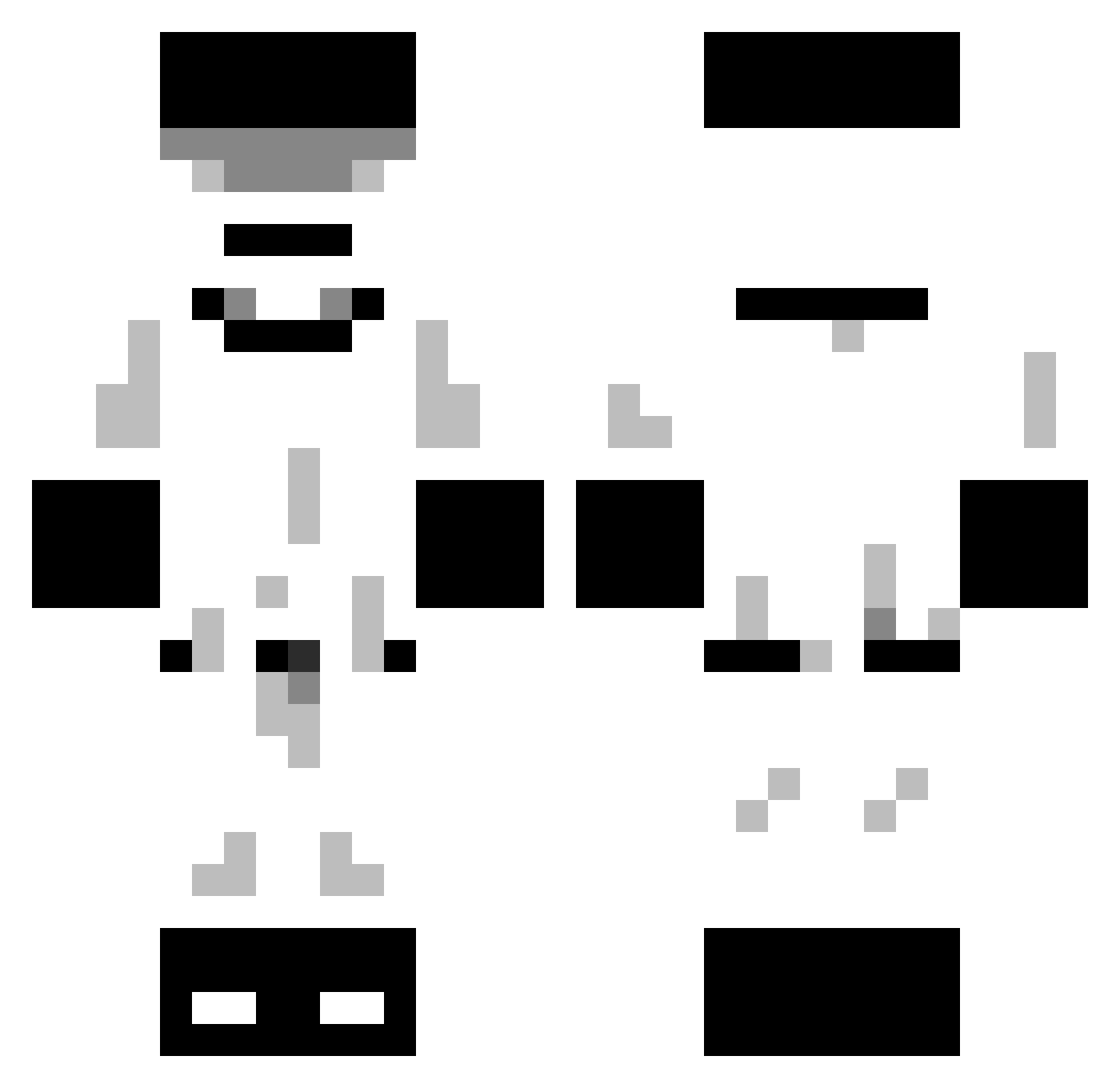Burger_Gaming Minecraft skin, front and back view