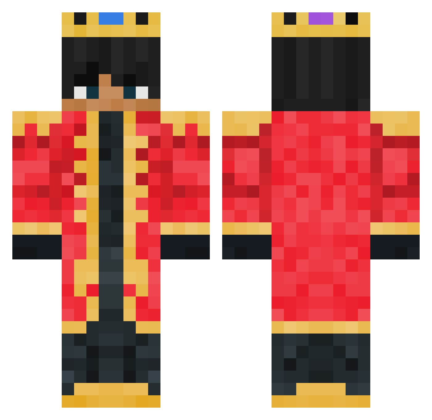 sagecamera Minecraft skin, front and back view