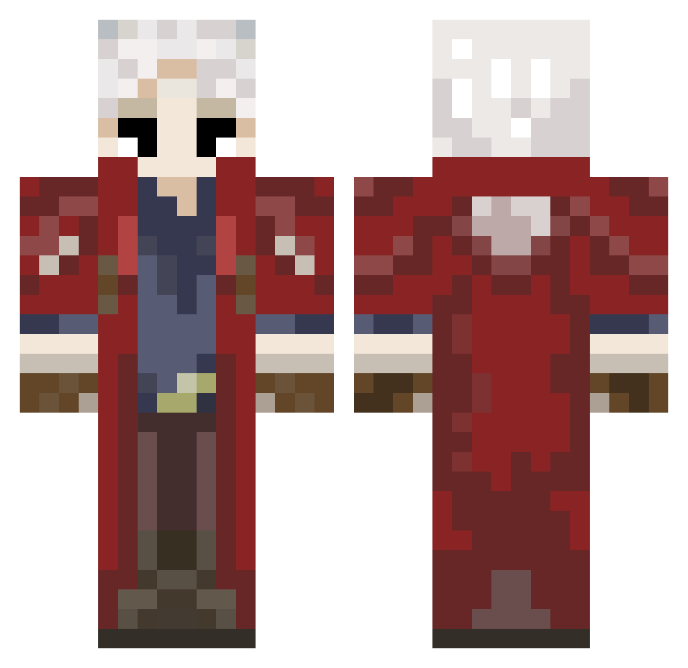 Revhy23 Minecraft skin, front and back view