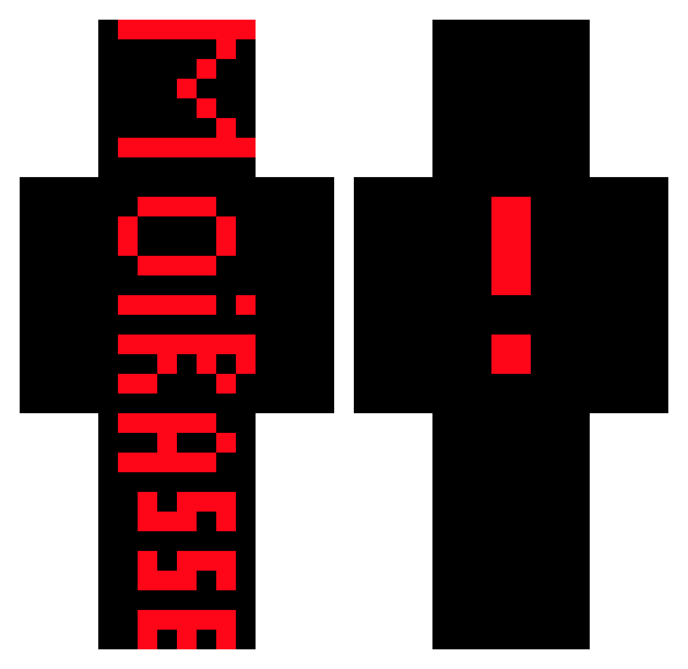 qwilzyY_1 Minecraft skin, front and back view