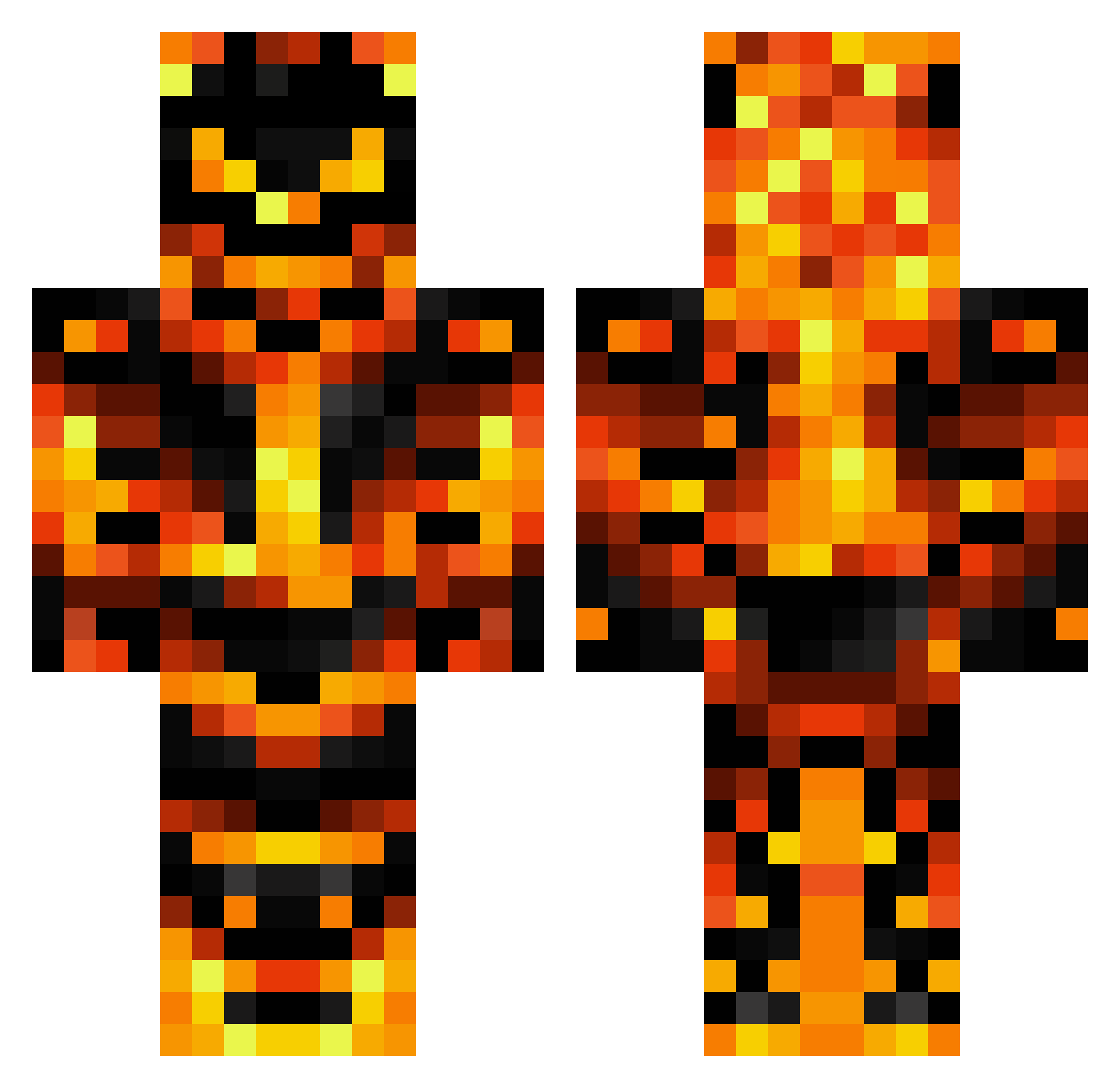 quartzyyyyy Minecraft skin, front and back view