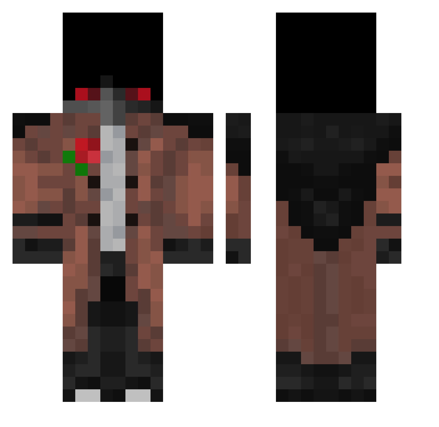 ExpertInExcuses_ Minecraft skin, front and back view
