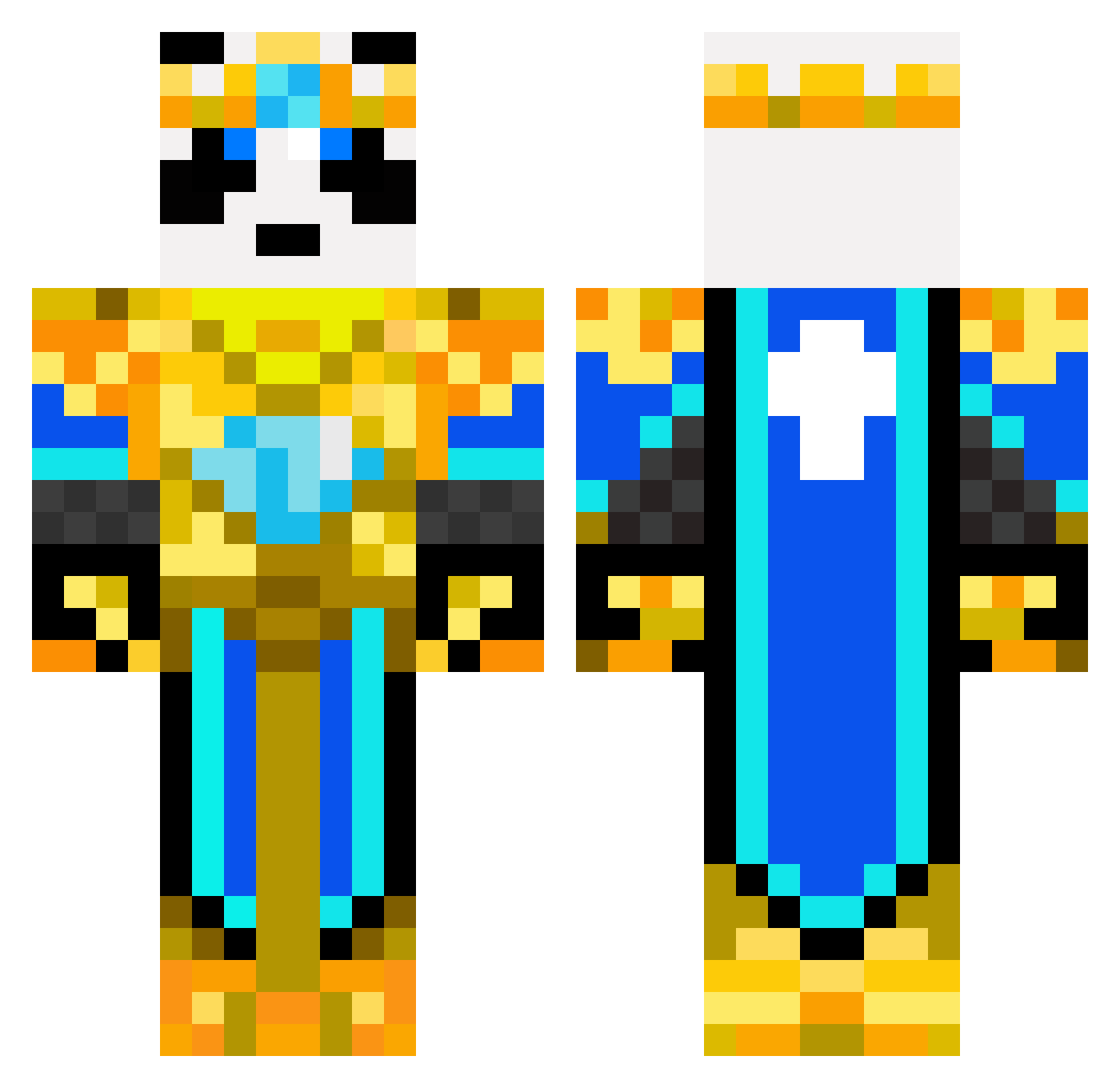 Dr_G0nz0 Minecraft skin, front and back view