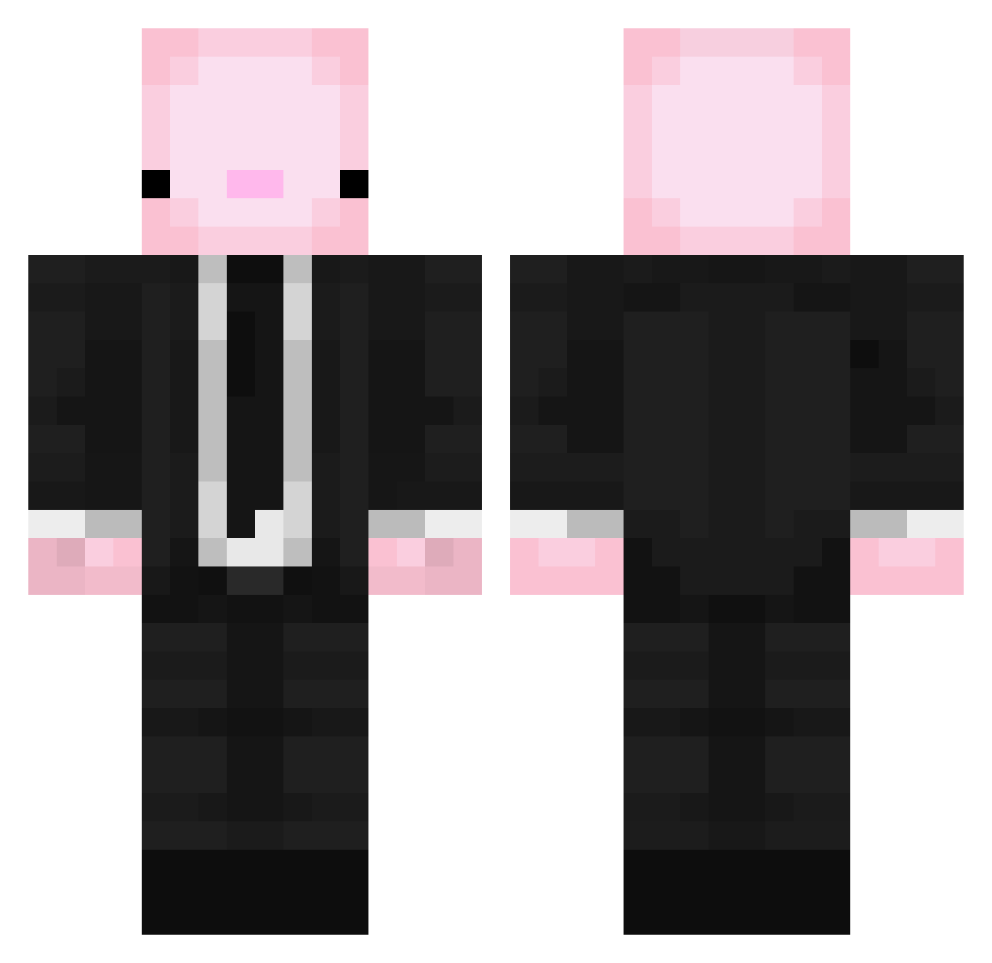 The1Taboo Minecraft skin, front and back view