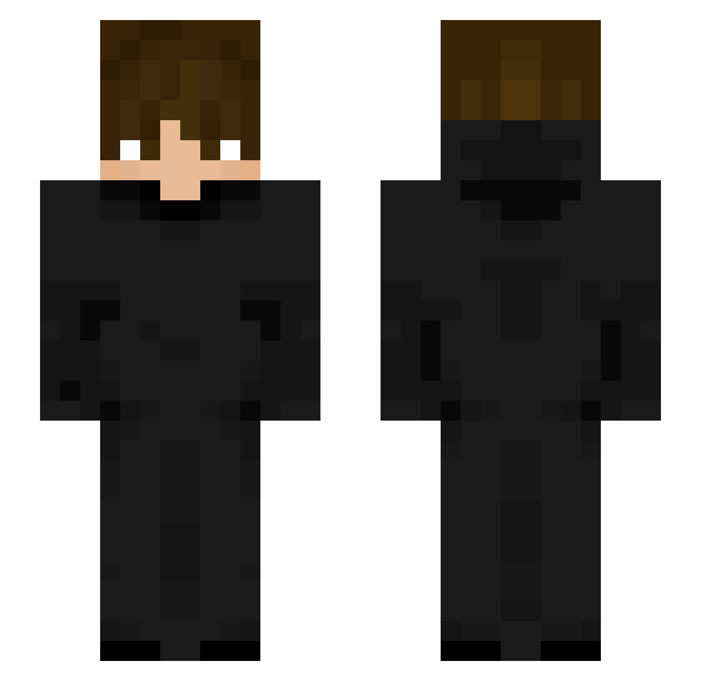 Tiremixo Minecraft skin, front and back view