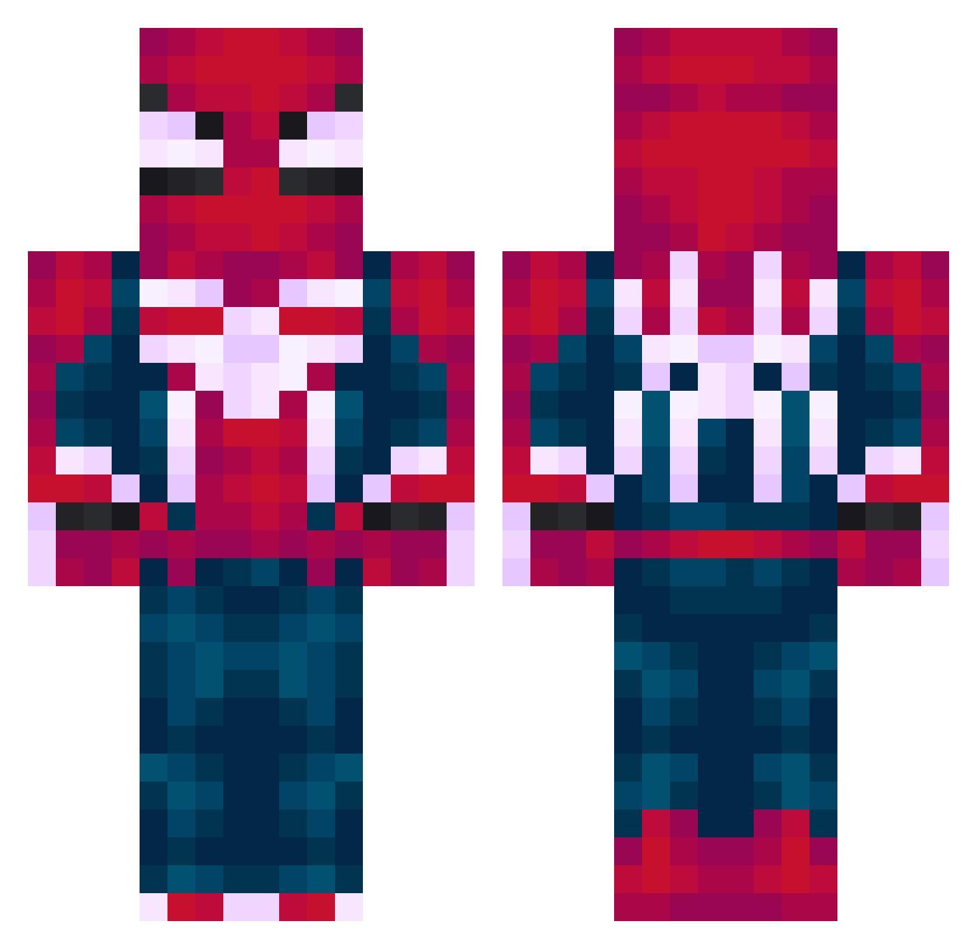 airuz_ Minecraft skin, front and back view