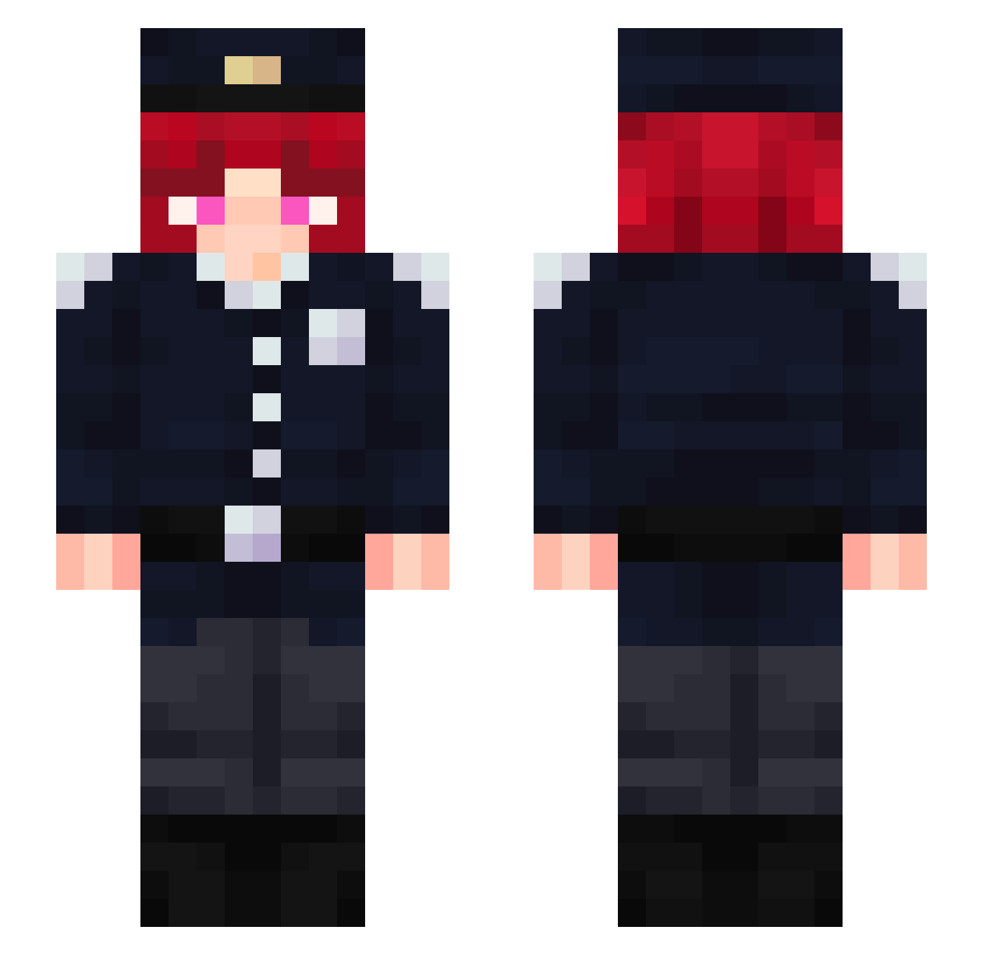 ladno45 Minecraft skin, front and back view