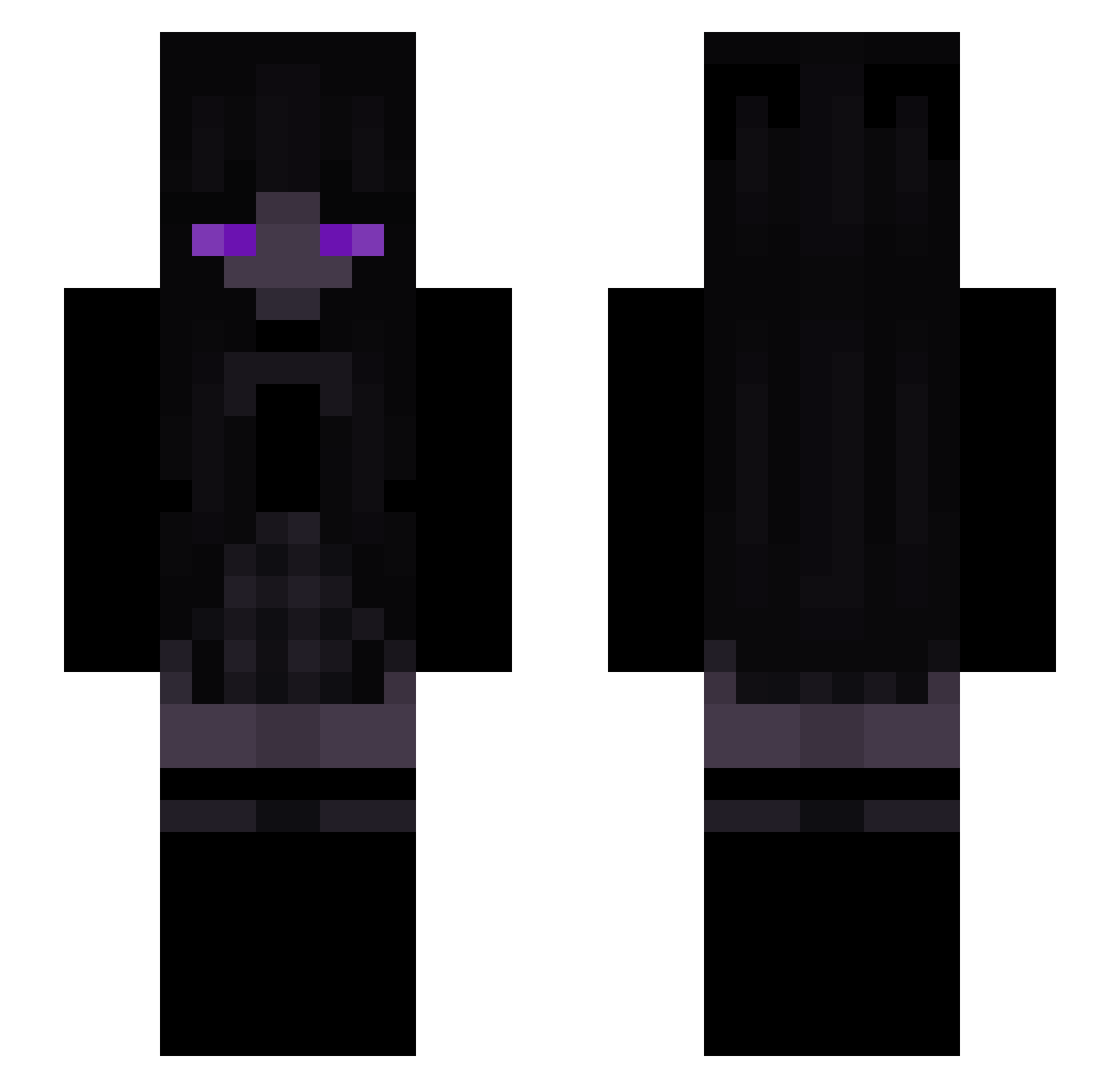 Dark_Shadow_48 Minecraft skin, front and back view
