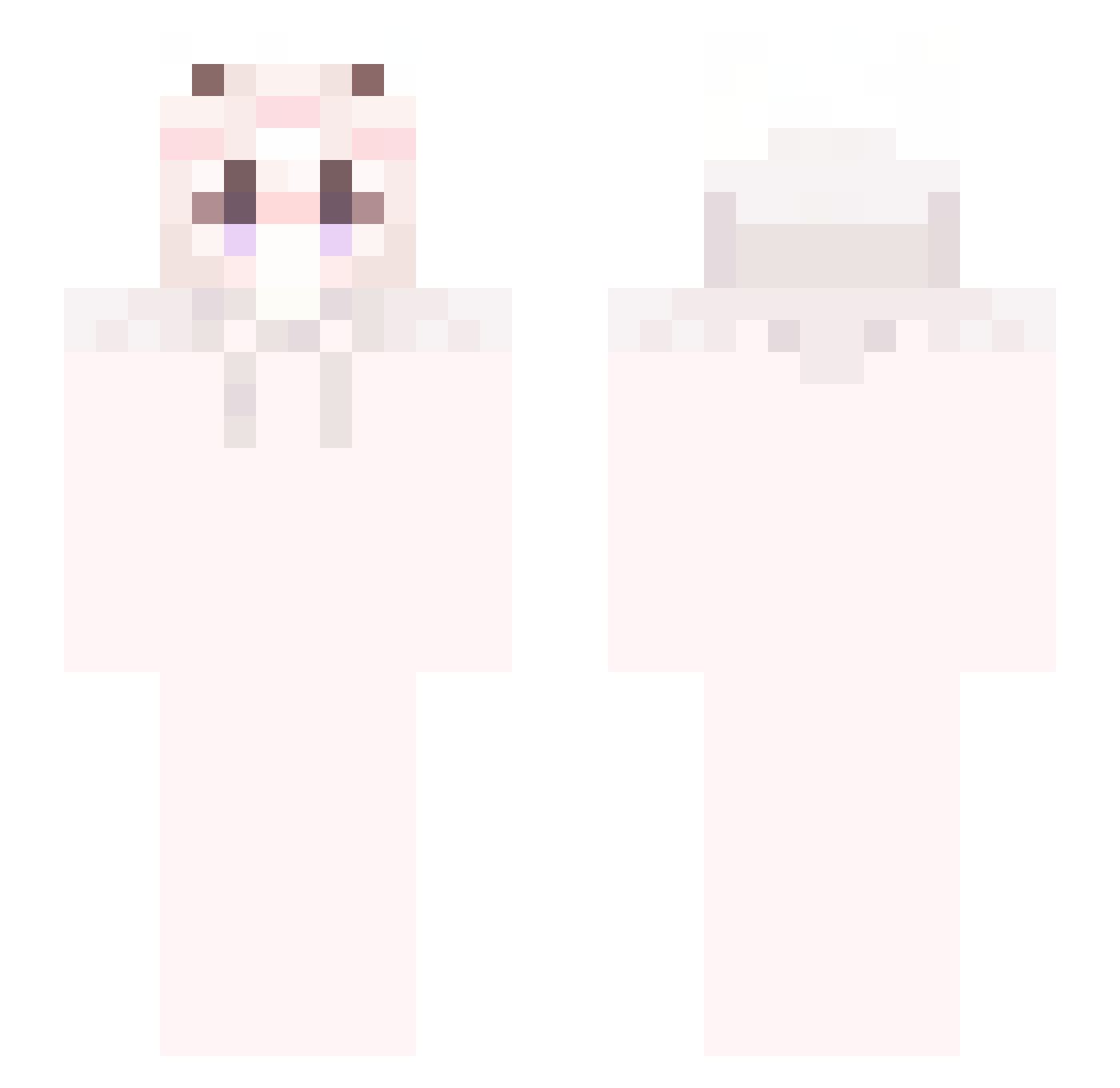 pochaccooo Minecraft skin, front and back view