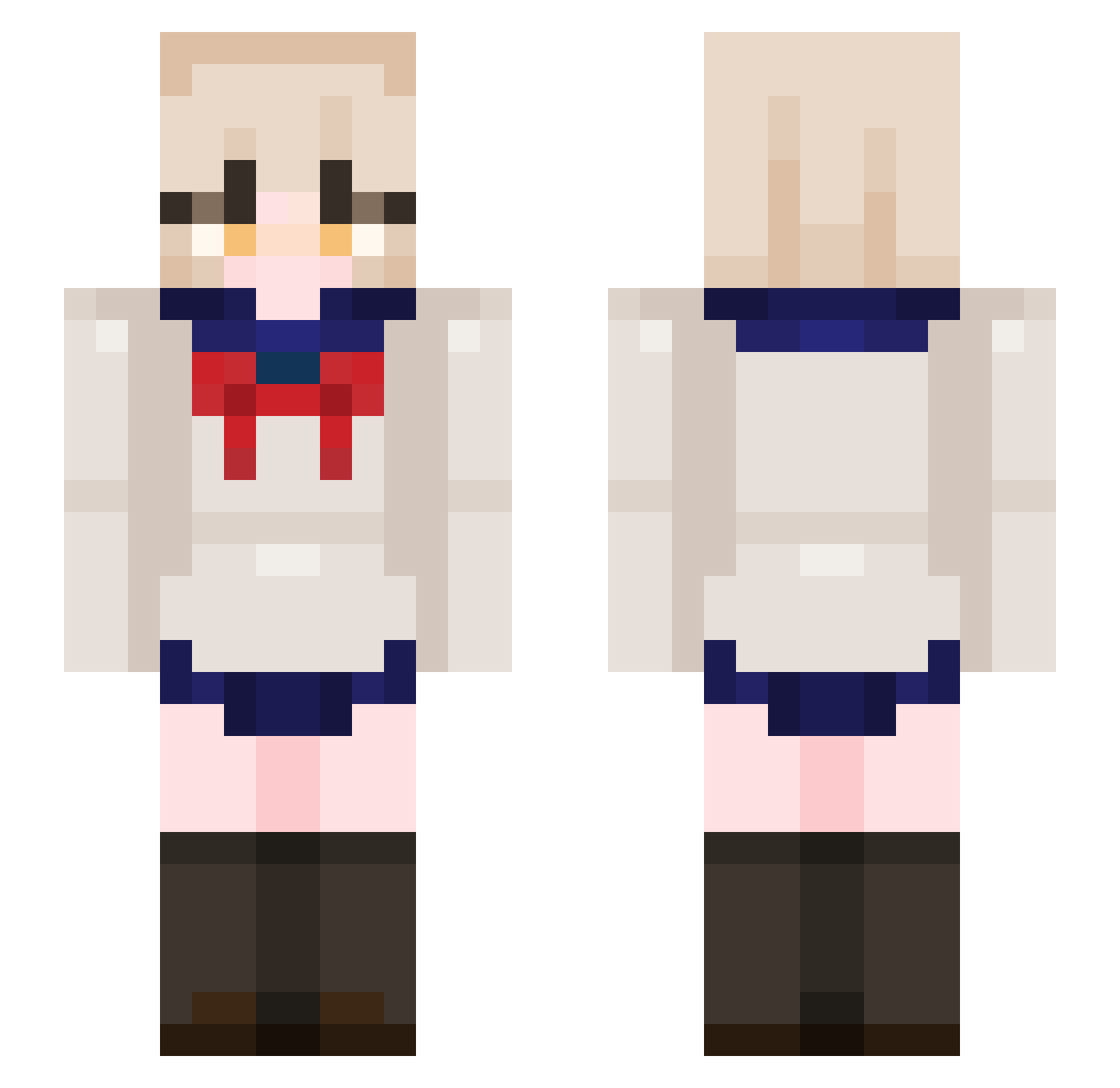 SandStorm5216 Minecraft skin, front and back view