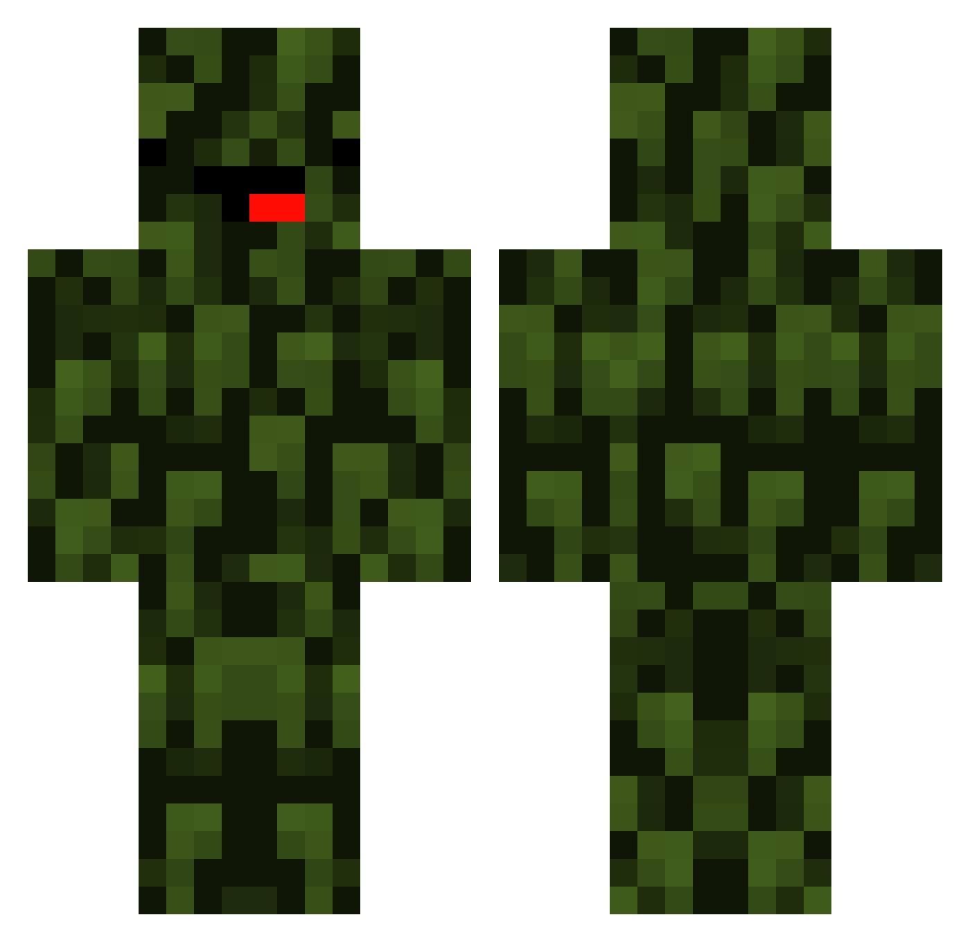 IchBinAdriqn Minecraft skin, front and back view