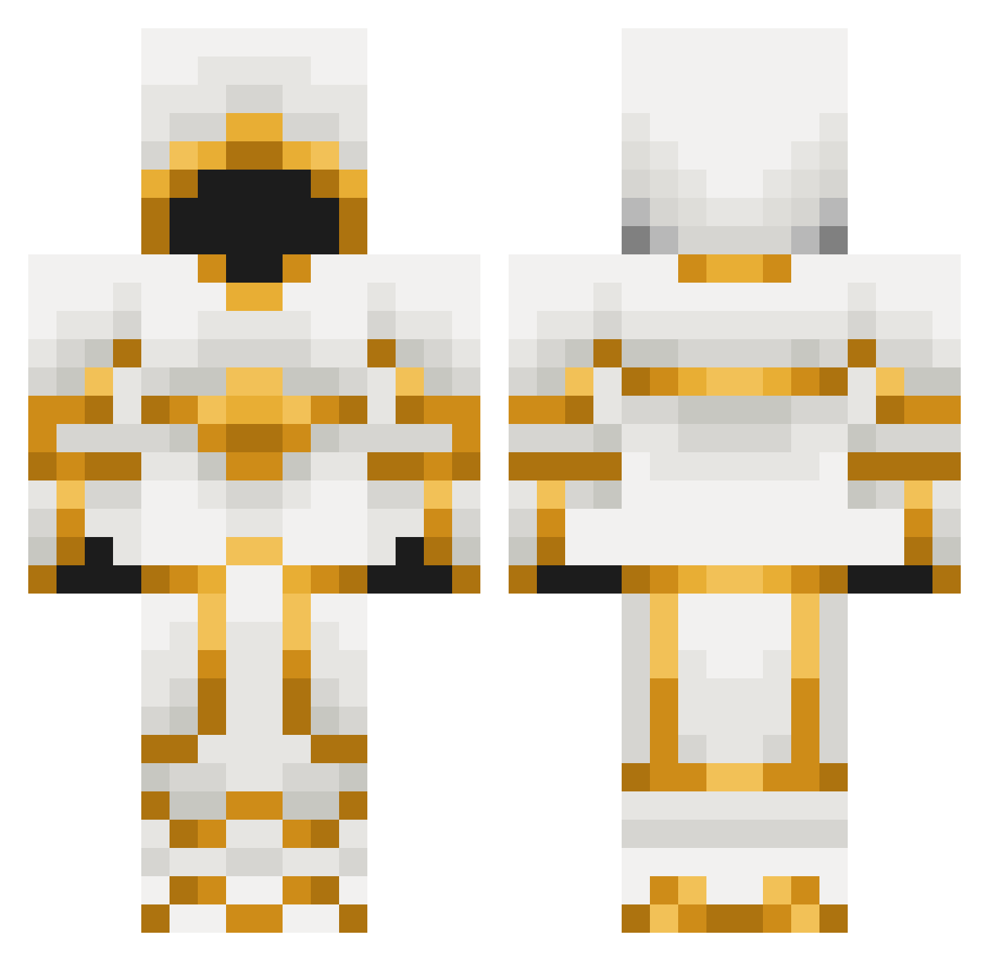 Lio236 Minecraft skin, front and back view