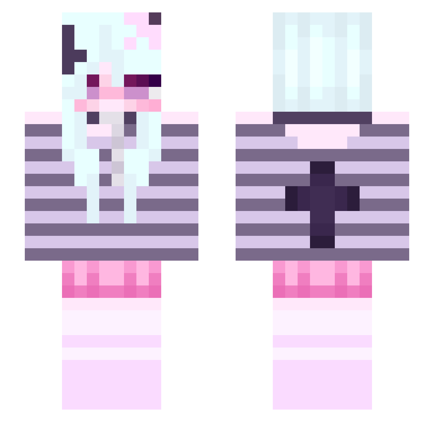 baobaoxii Minecraft skin, front and back view