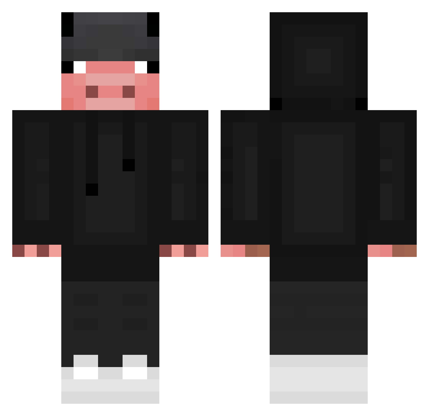 GAELITOW21 Minecraft skin, front and back view