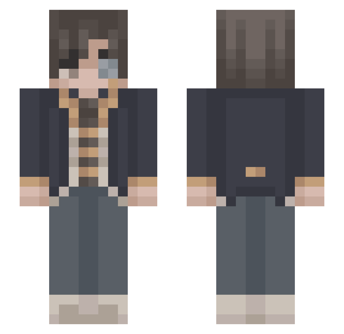 Lukas_Hemsworth Minecraft skin, front and back view