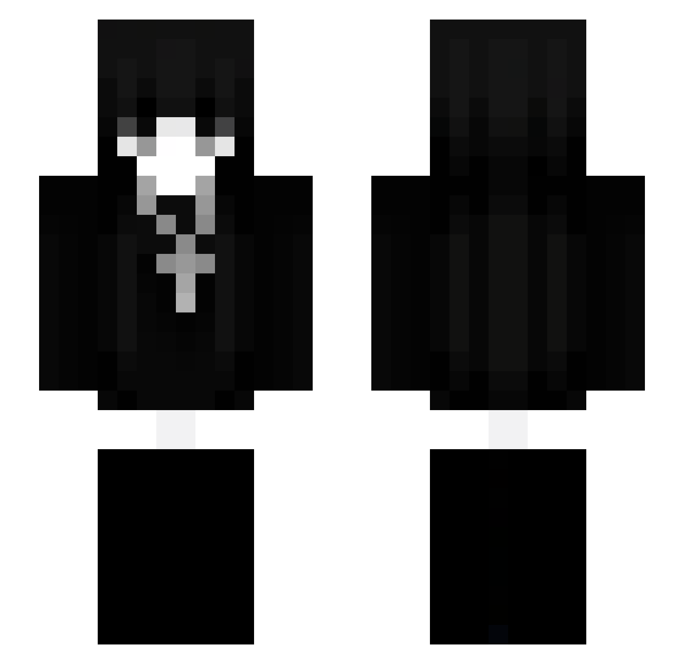 Siqqu Minecraft skin, front and back view