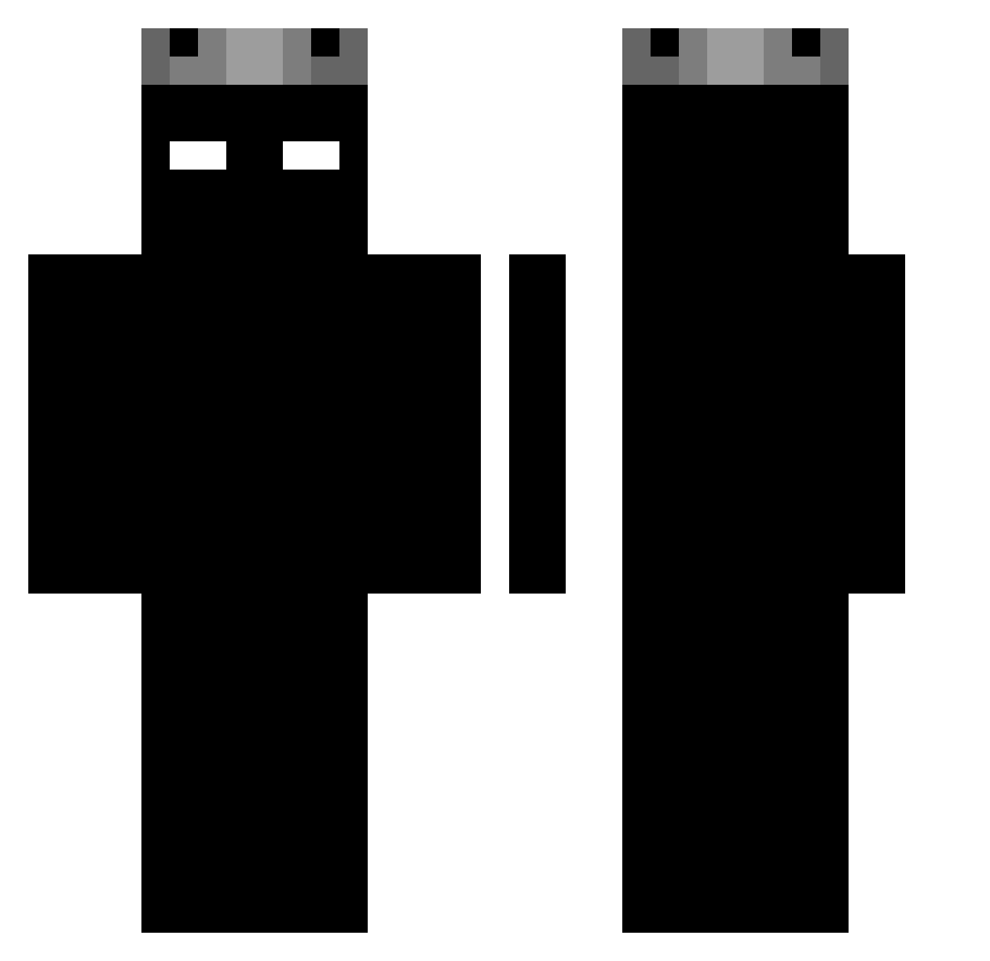 Walaszek777 Minecraft skin, front and back view