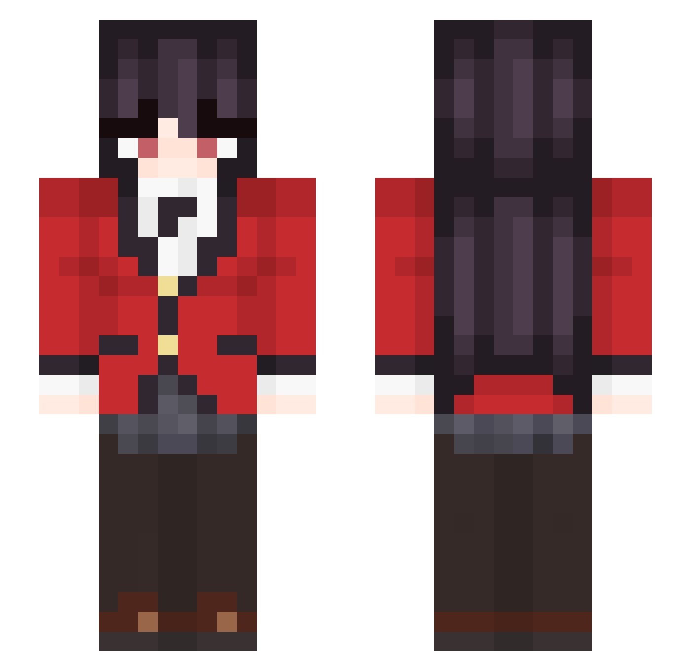 blazegamerx5304 Minecraft skin, front and back view