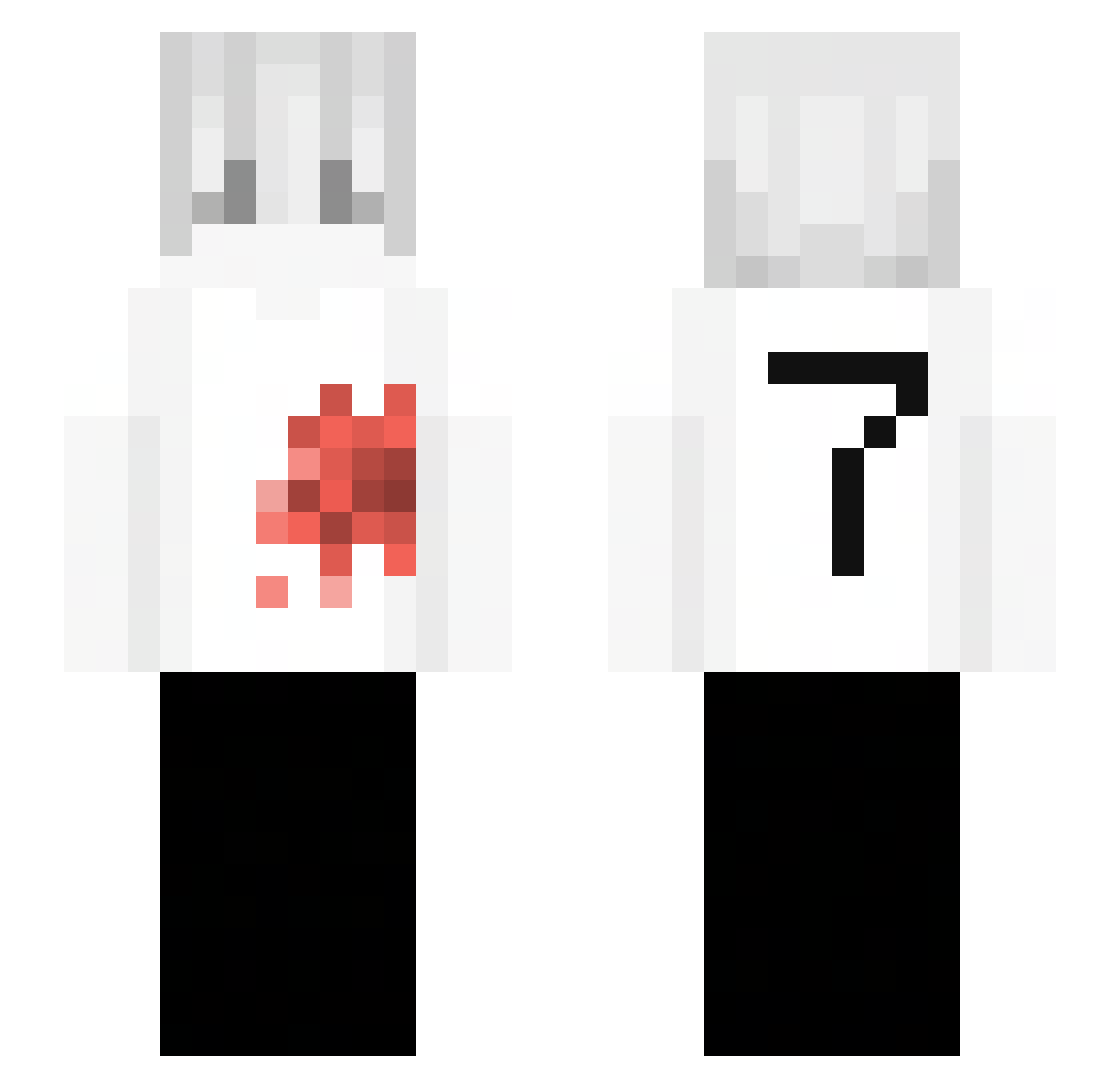 7xz__ Minecraft skin, front and back view