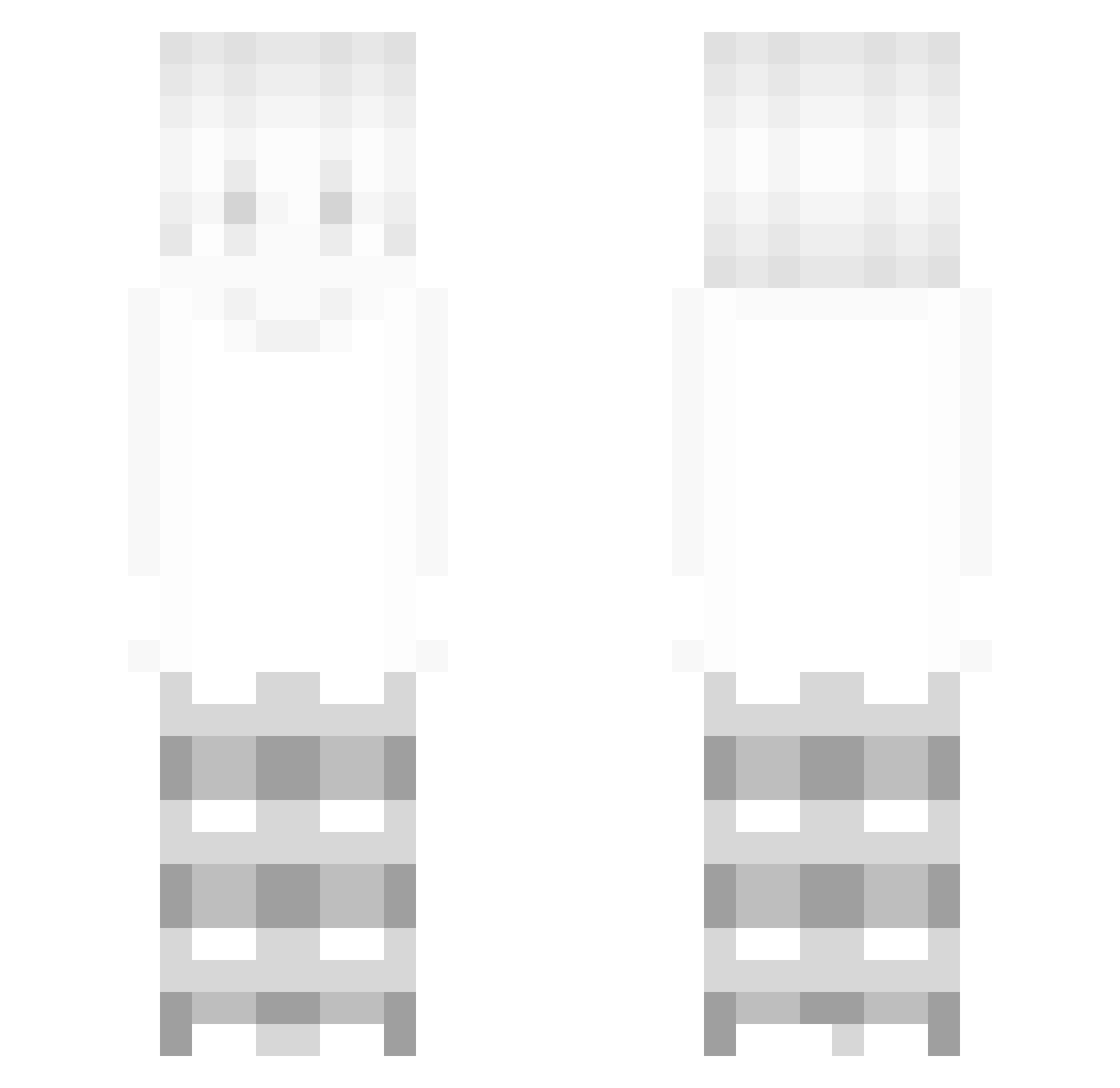 RexBax Minecraft skin, front and back view