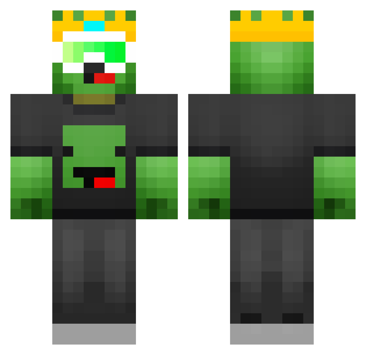 User0e4b1bcf09e Minecraft skin, front and back view