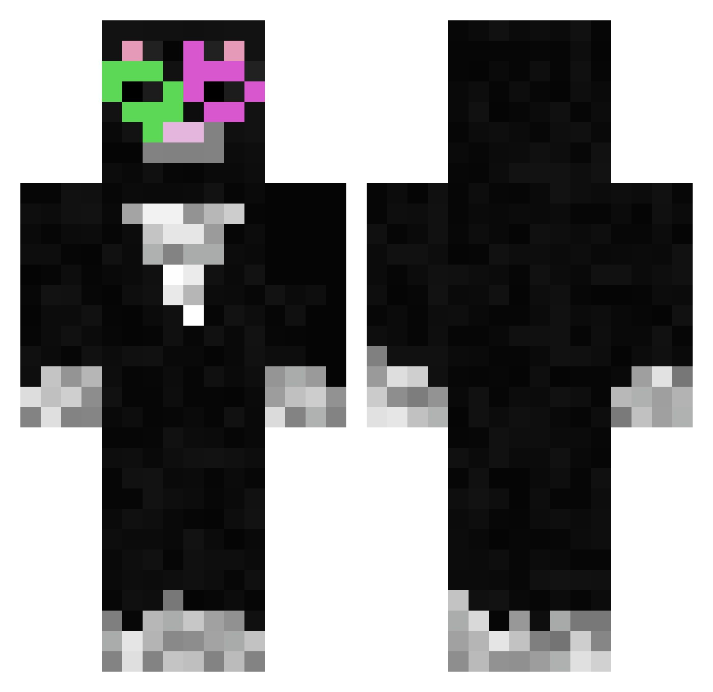 3mpty00x Minecraft skin, front and back view