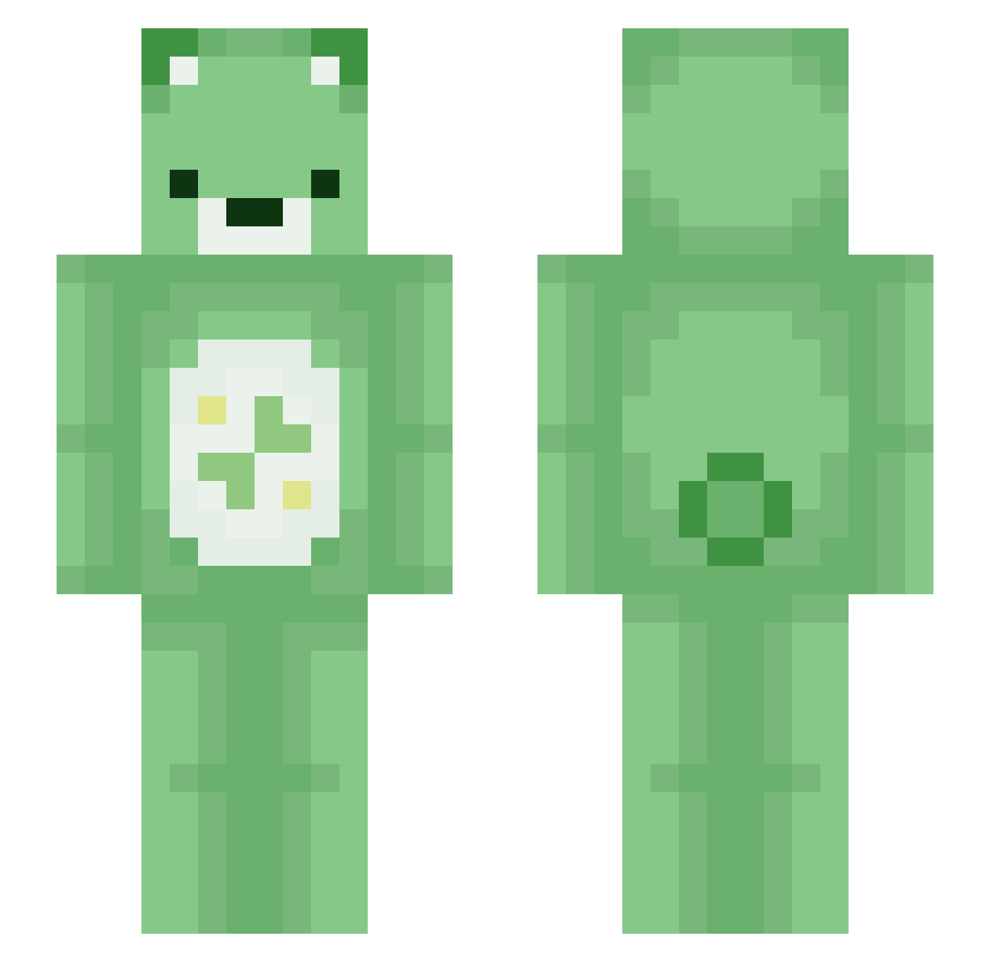 girlimblushing Minecraft skin, front and back view