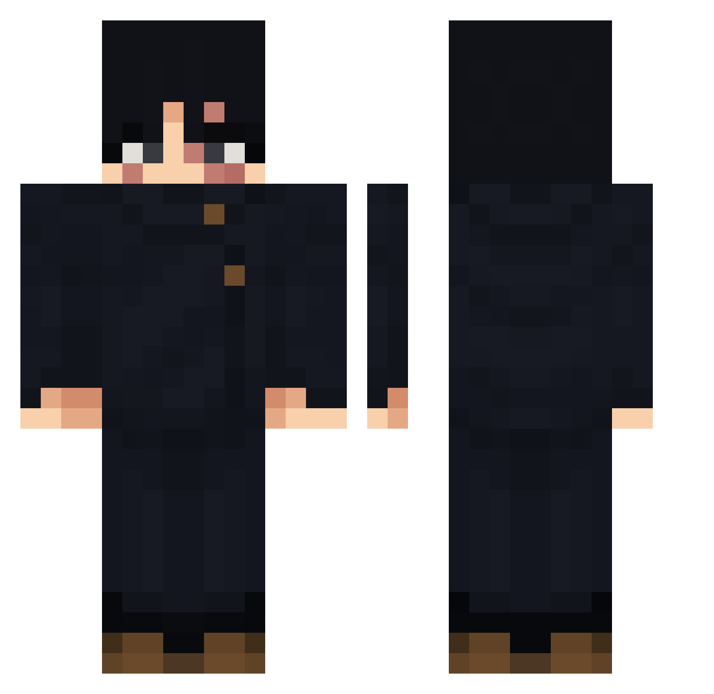 CarlosCub51 Minecraft skin, front and back view