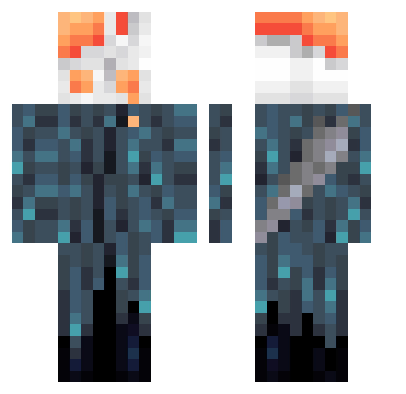 Legenddragon800 Minecraft skin, front and back view