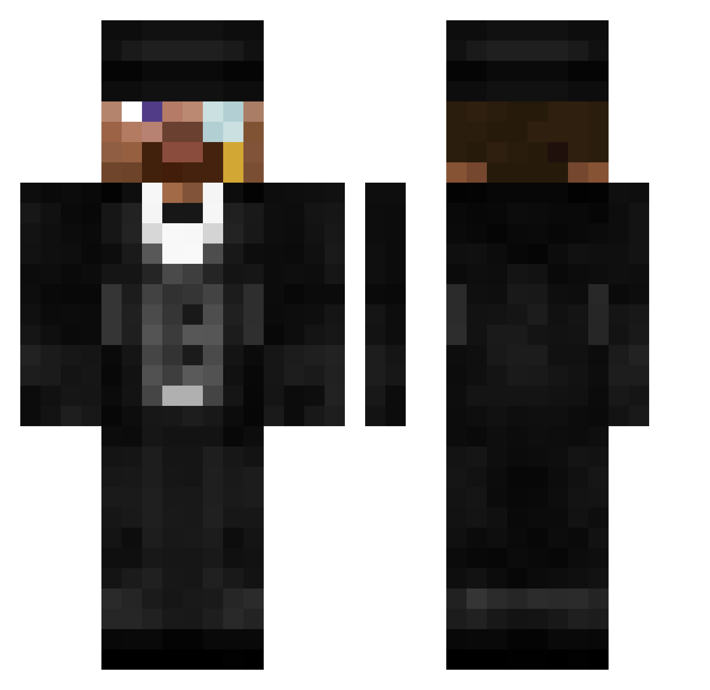 junior9784 Minecraft skin, front and back view