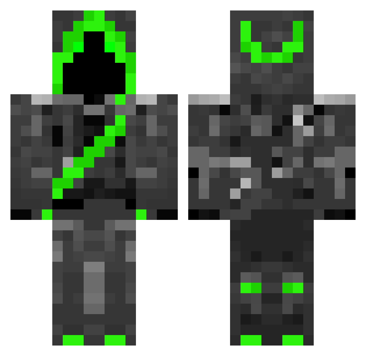 SirBeryl Minecraft skin, front and back view