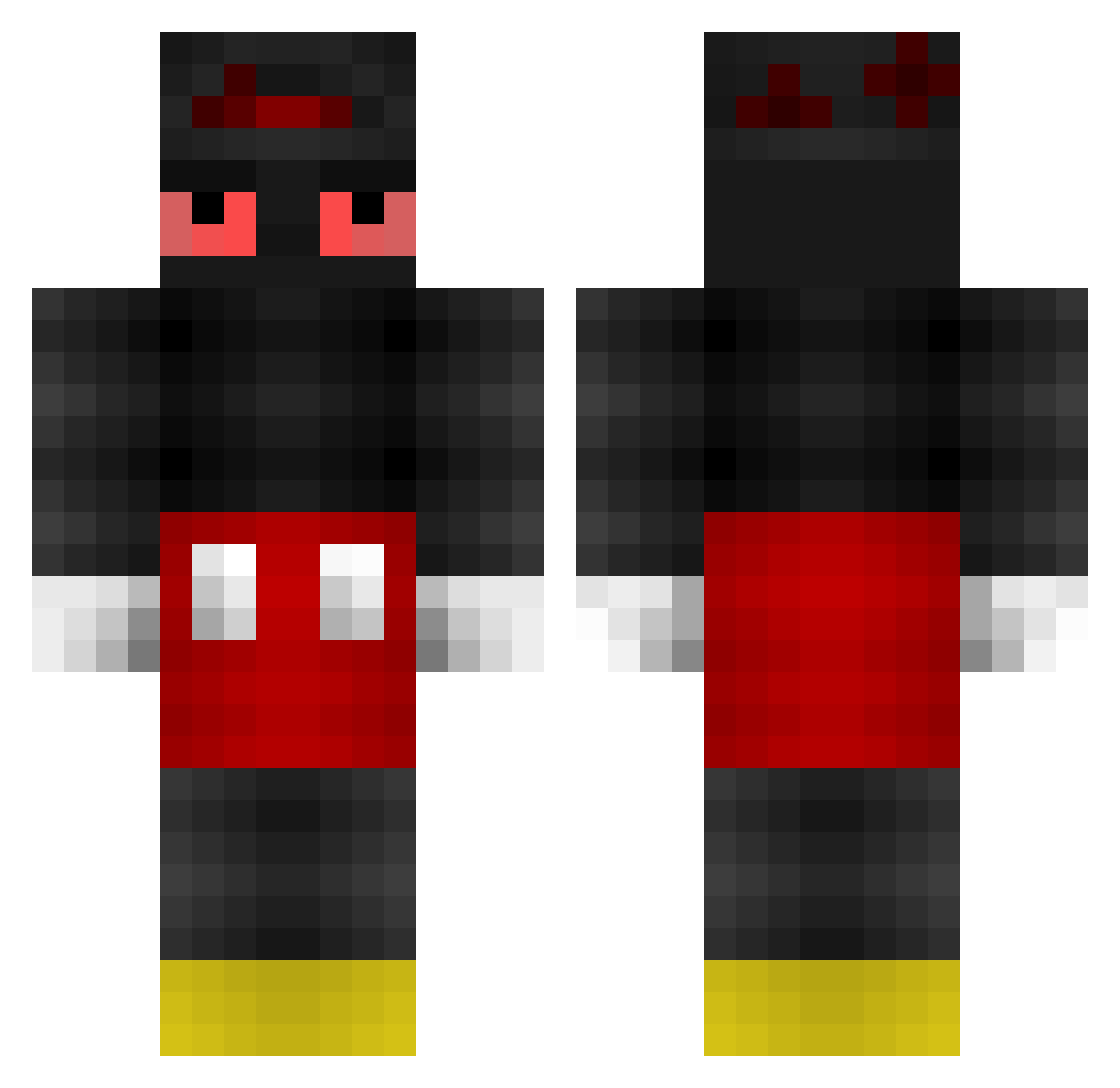 JanaoMituh Minecraft skin, front and back view