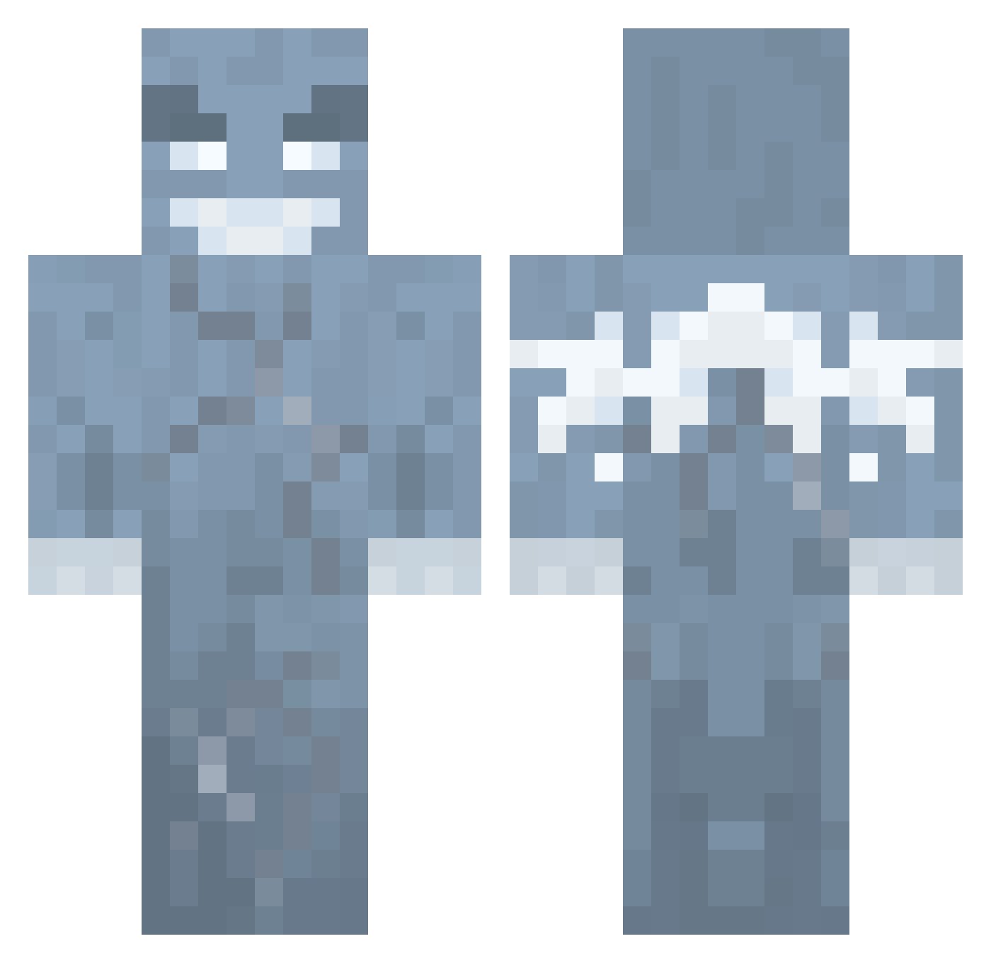 PusheenGamer1356 Minecraft skin, front and back view