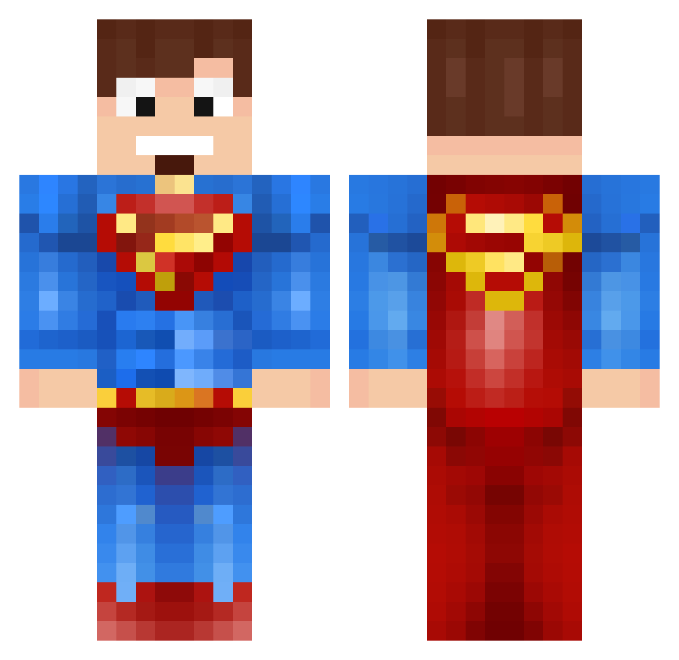 MarkiLokuras Minecraft skin, front and back view