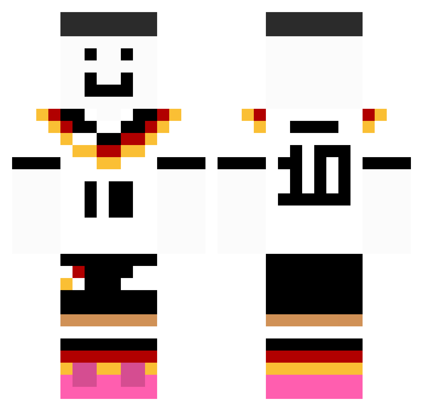 Cooler_Greg1 Minecraft skin, front and back view