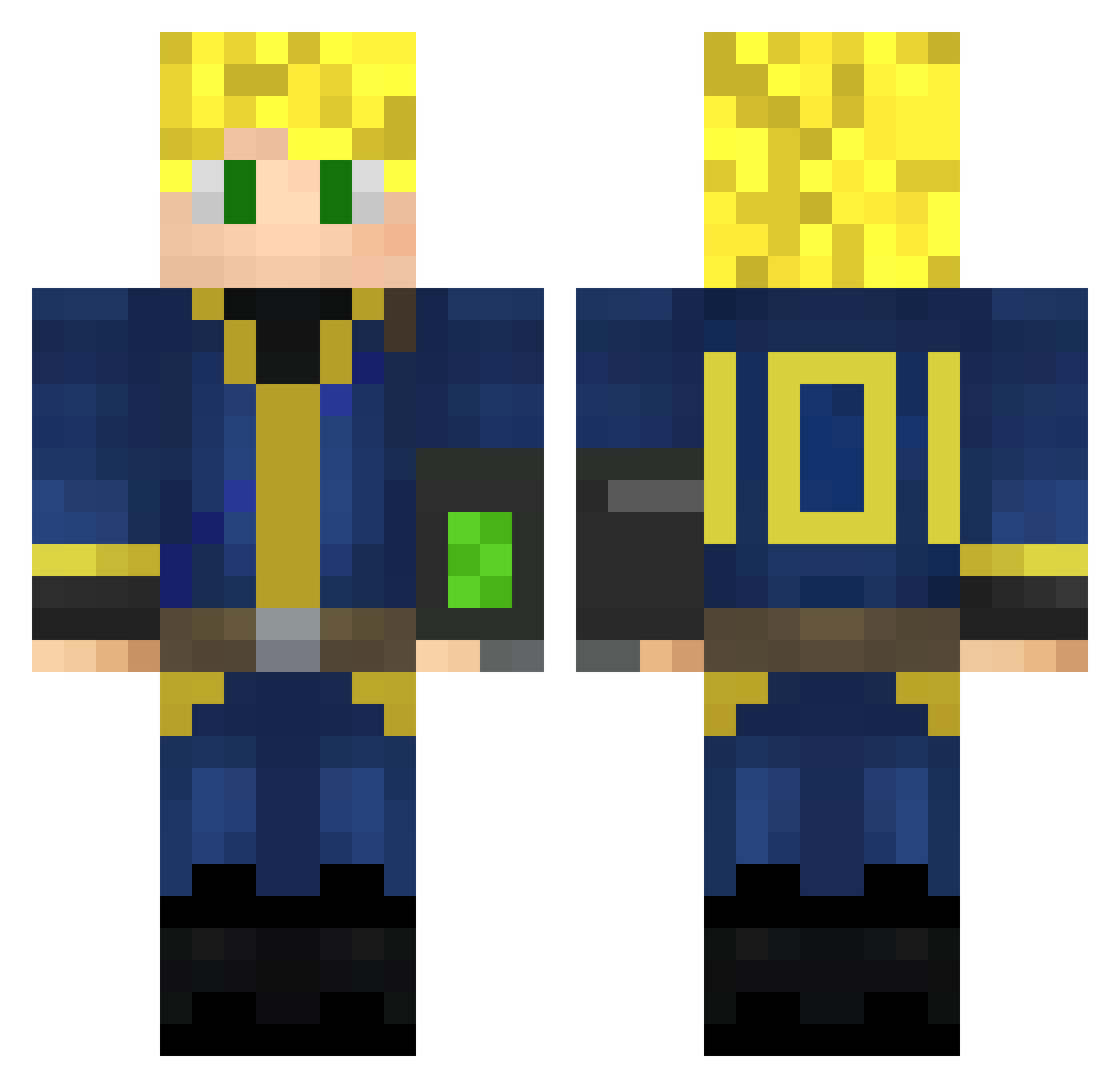4sharkbait Minecraft skin, front and back view