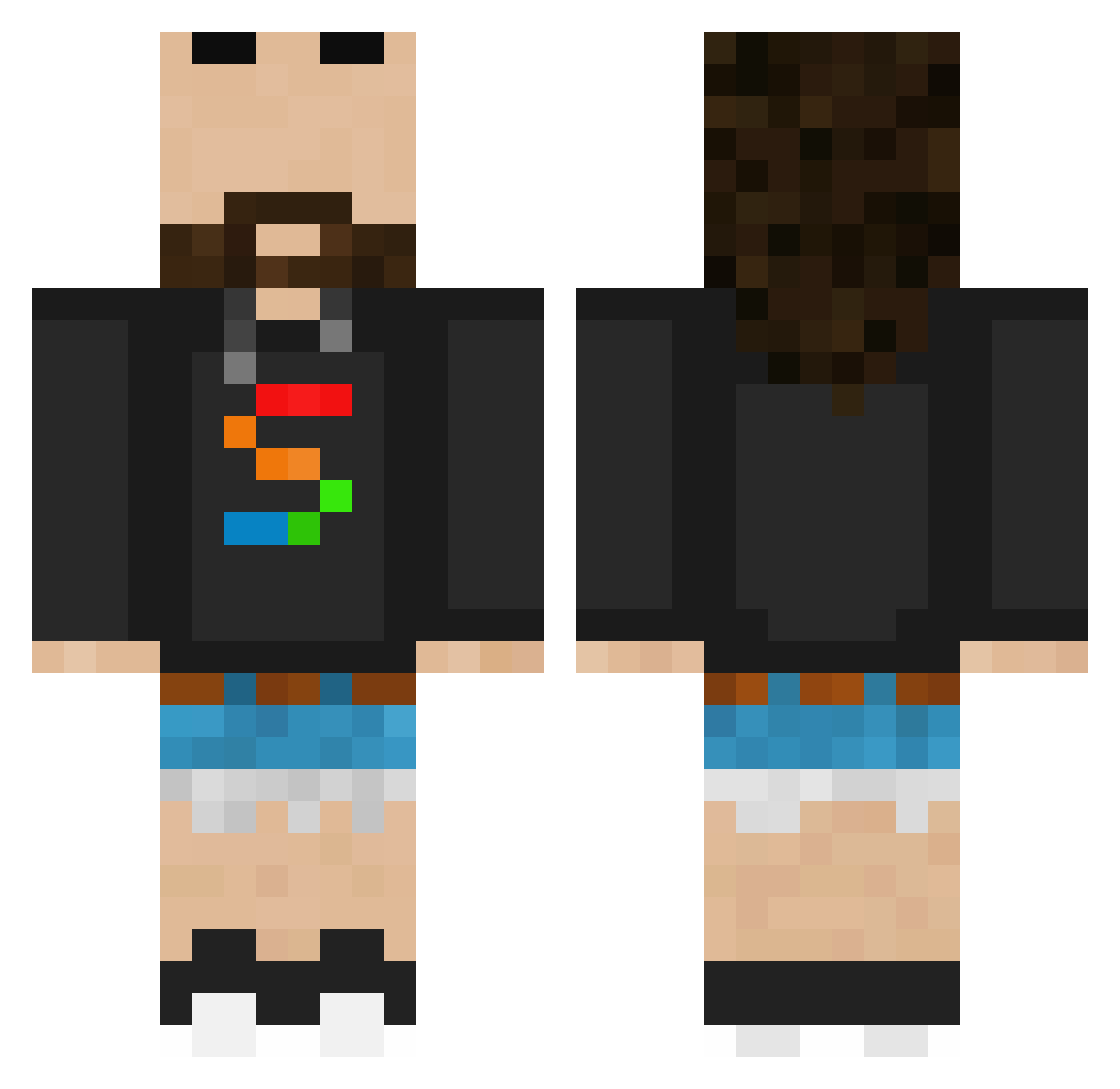 CGXDSPA_ Minecraft skin, front and back view