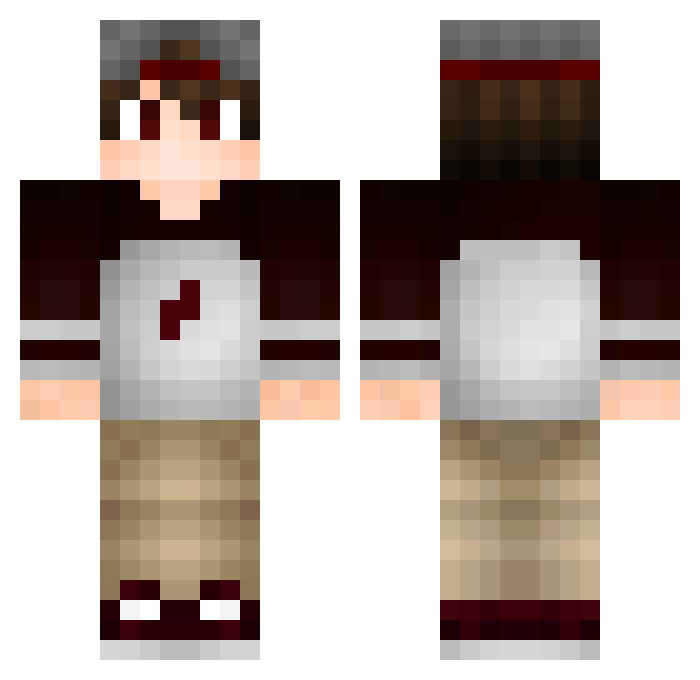 gxbrielsc Minecraft skin, front and back view