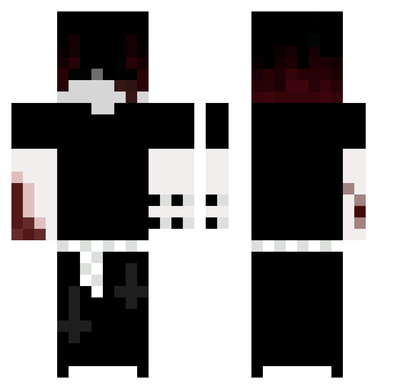 _gamesense Minecraft skin, front and back view