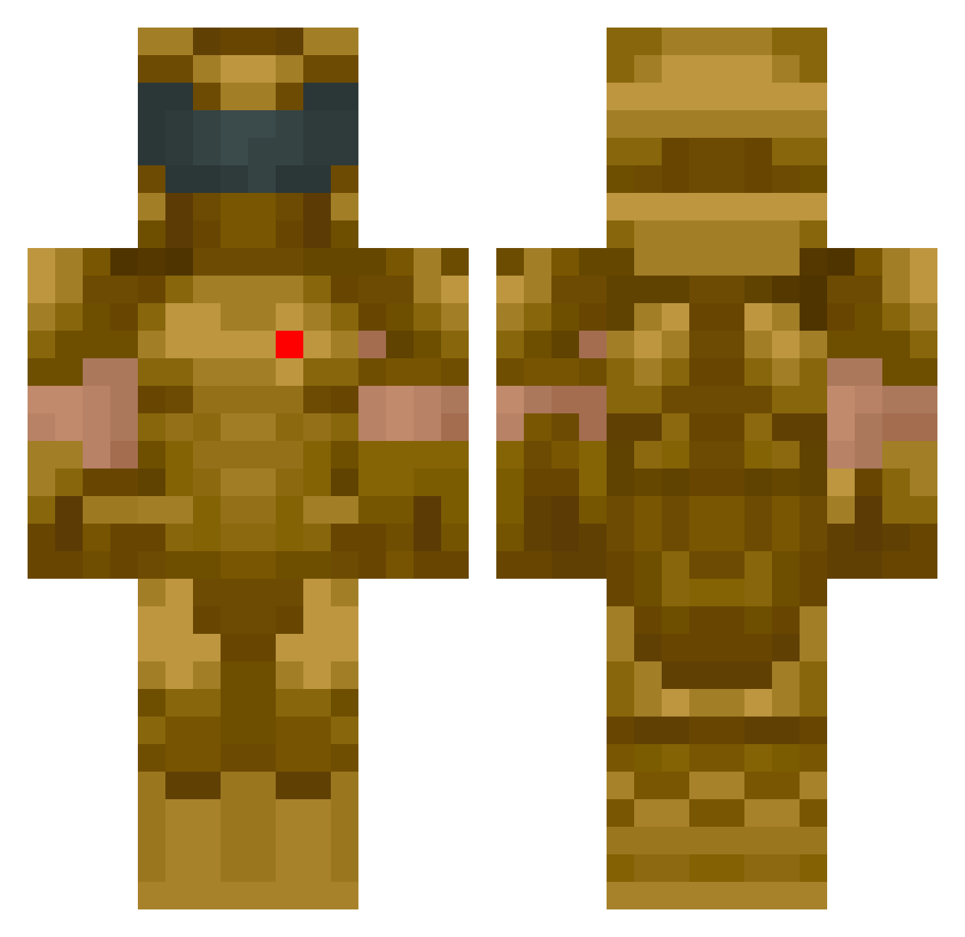 anton1234e Minecraft skin, front and back view