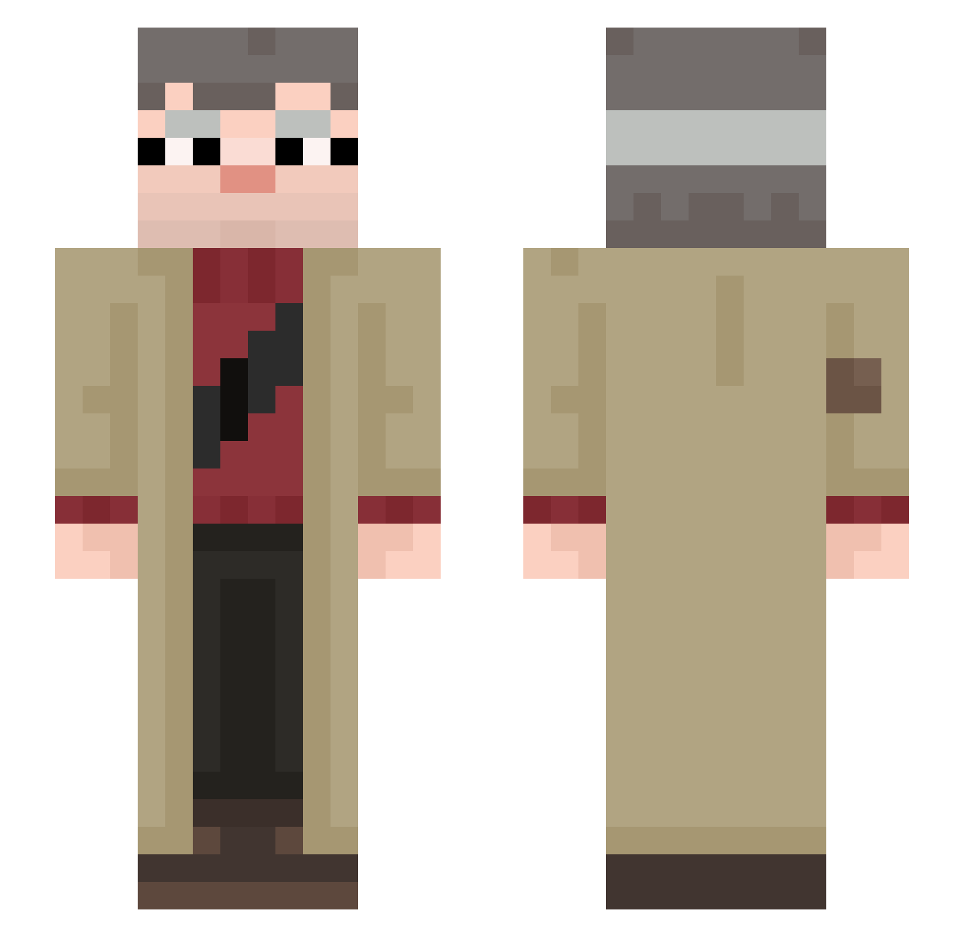 _TryBoLbTtop1gg_ Minecraft skin, front and back view