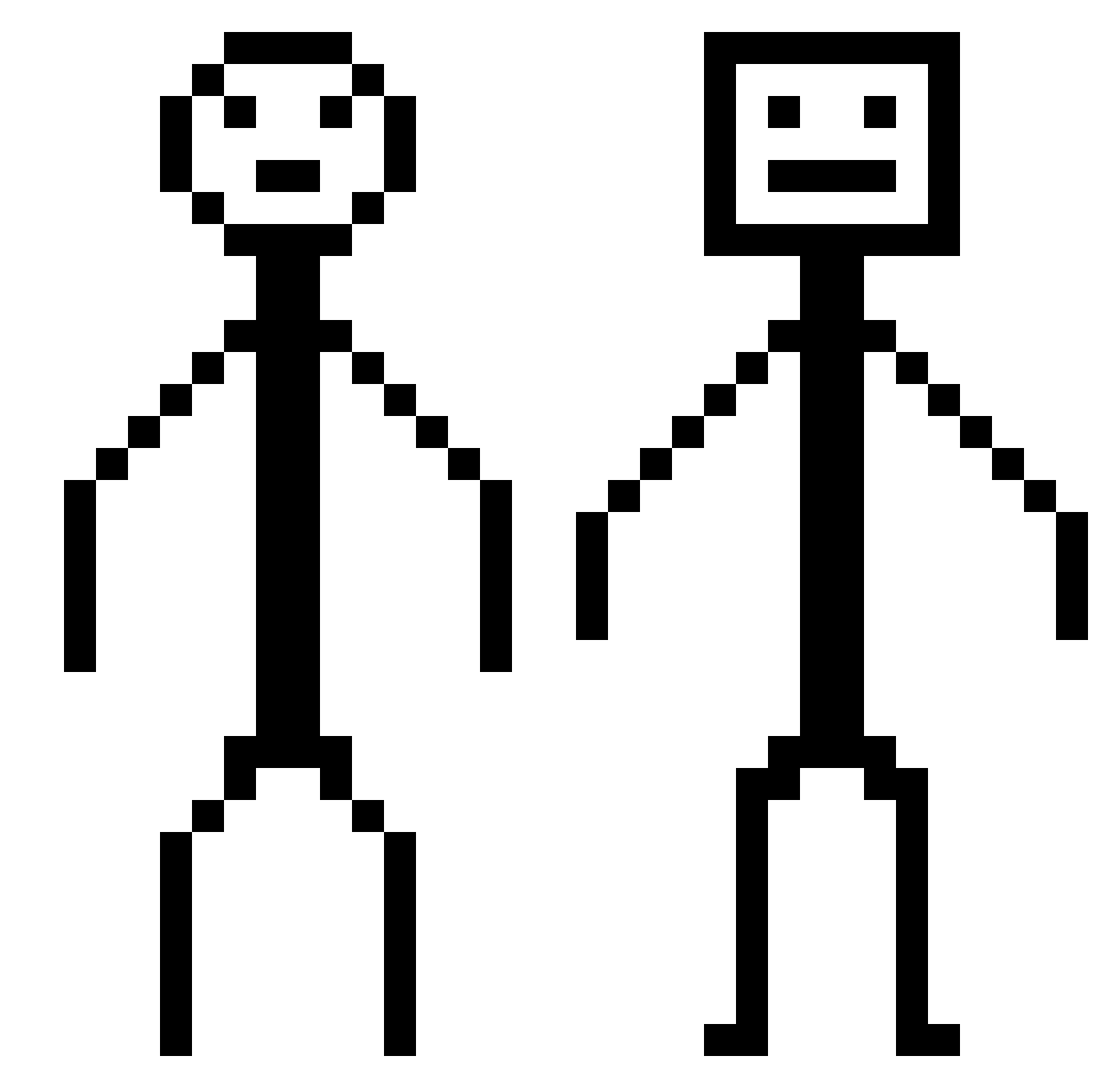 Shoomhs Minecraft skin, front and back view