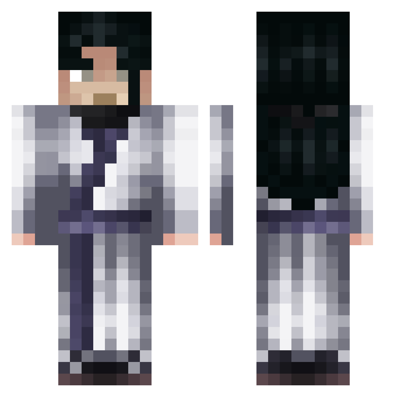 youyou_lbl Minecraft skin, front and back view