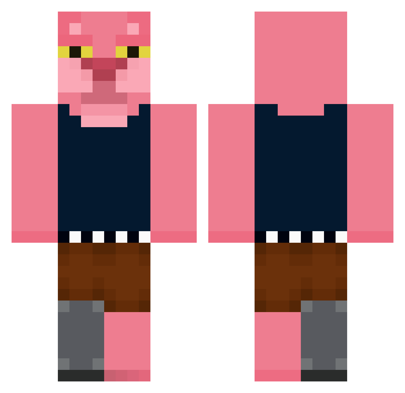 Pink_Pho Minecraft skin, front and back view