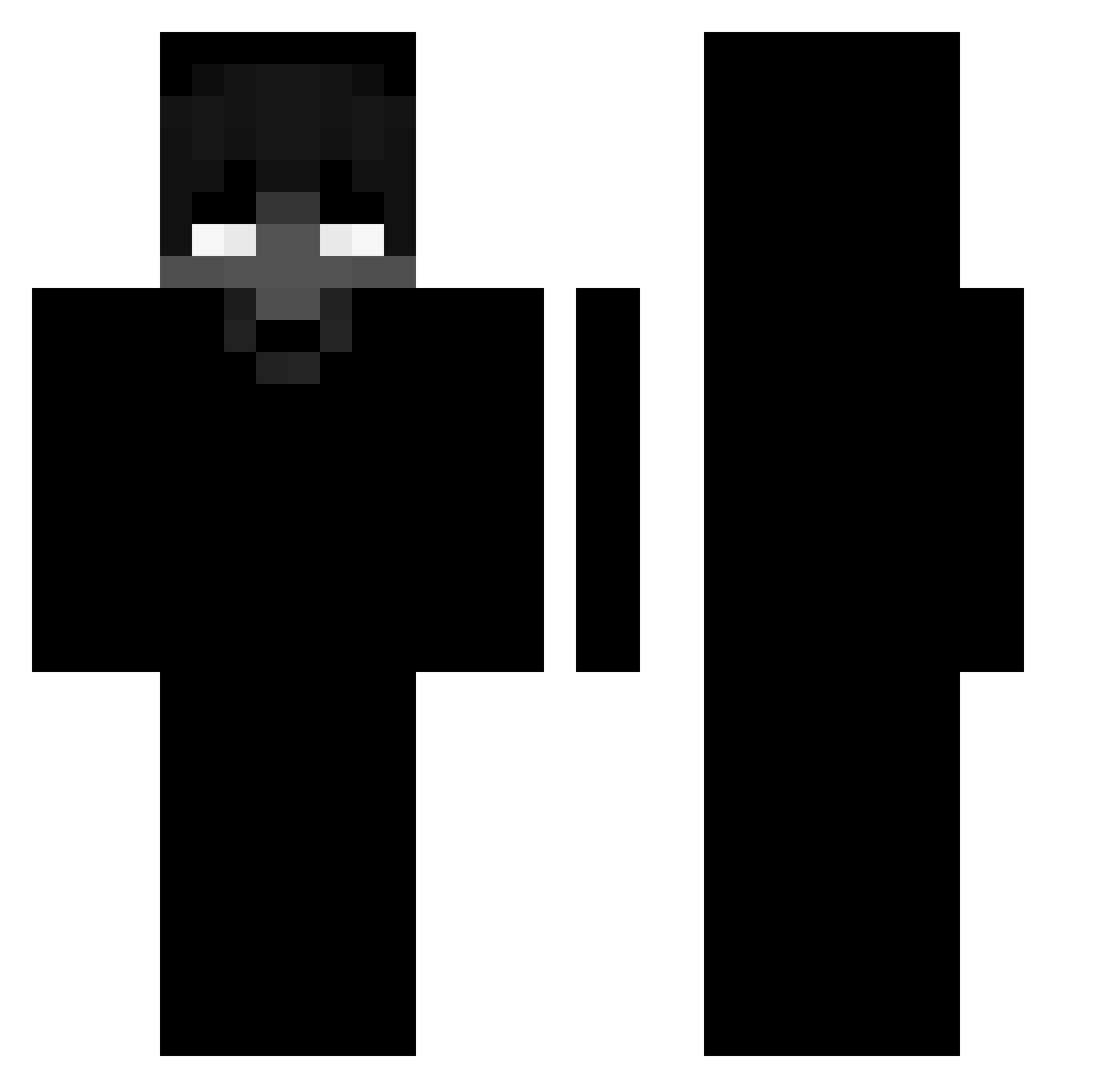 Creativepll Minecraft skin, front and back view