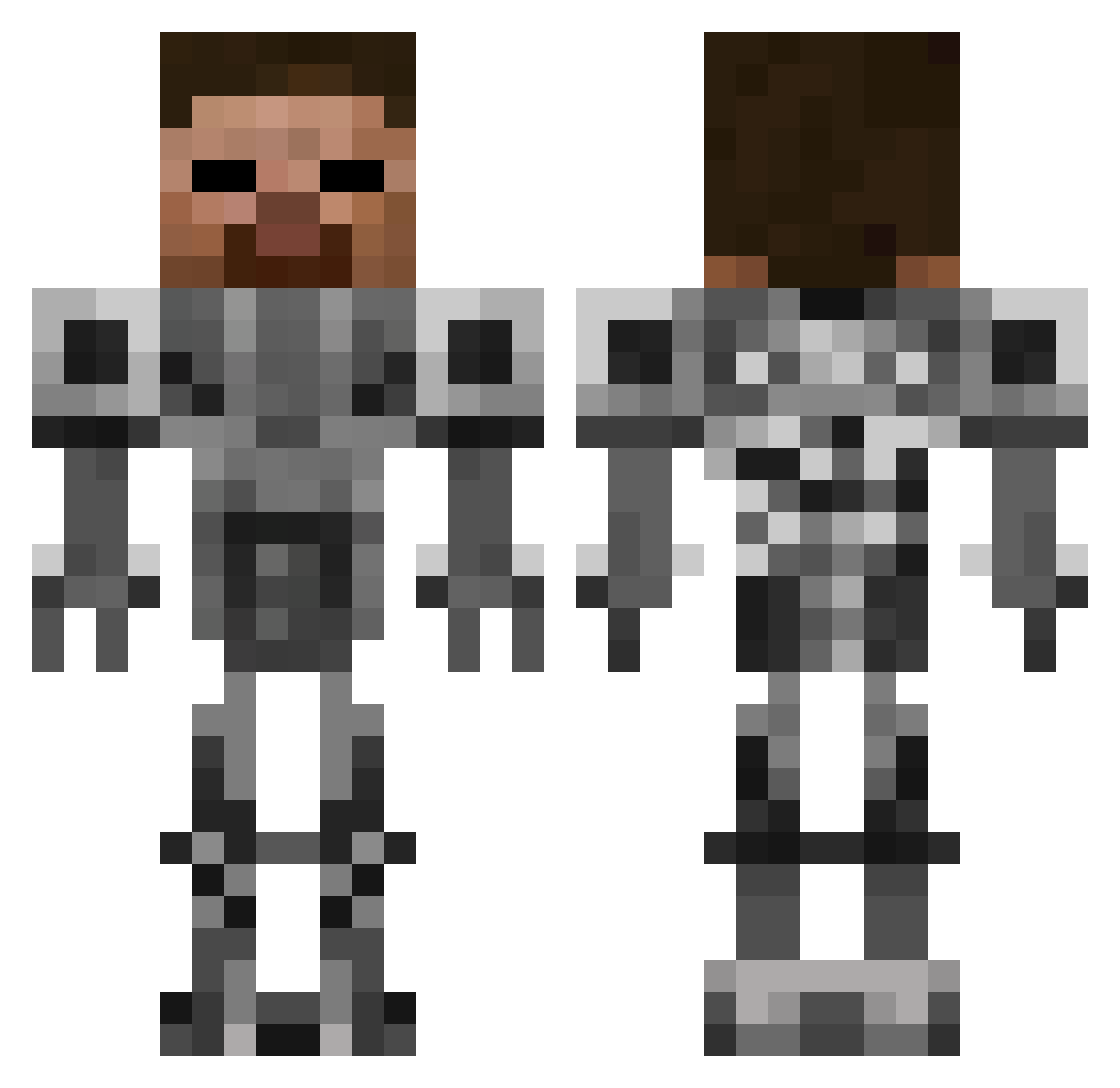 heyhey1217 Minecraft skin, front and back view
