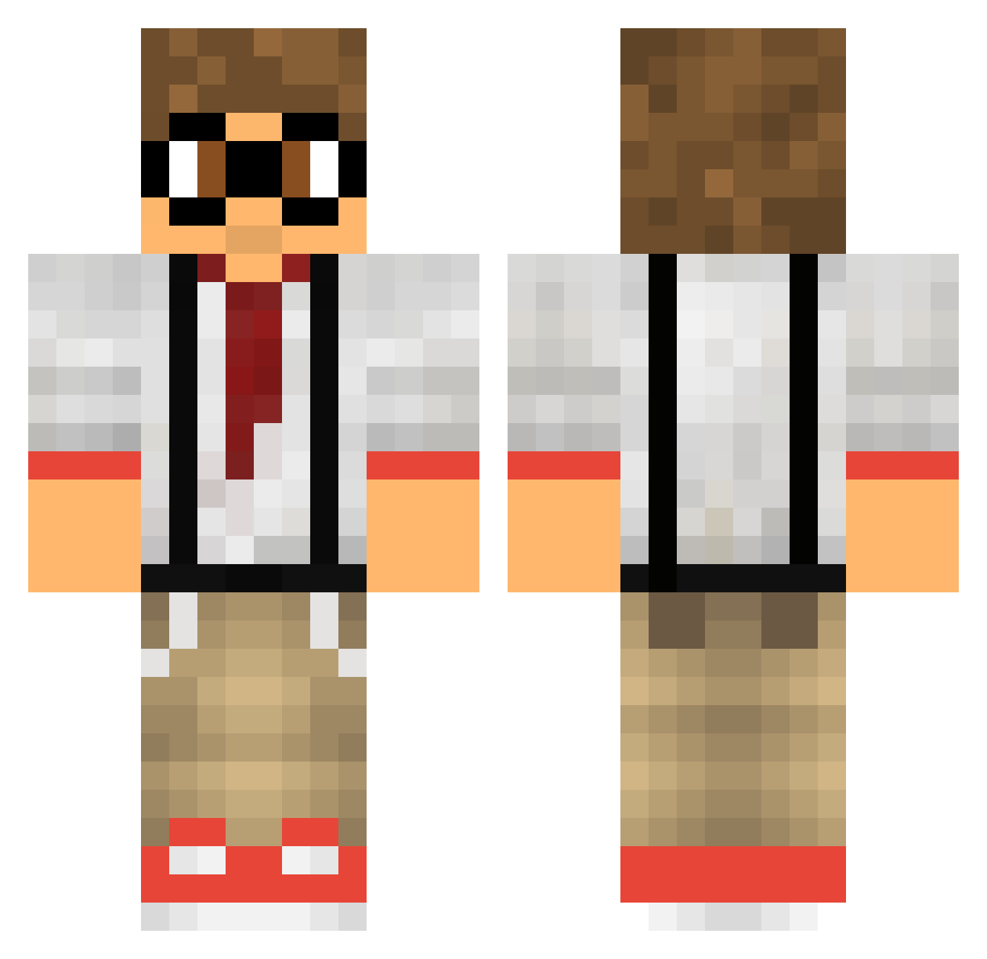JunkHydra80816 Minecraft skin, front and back view