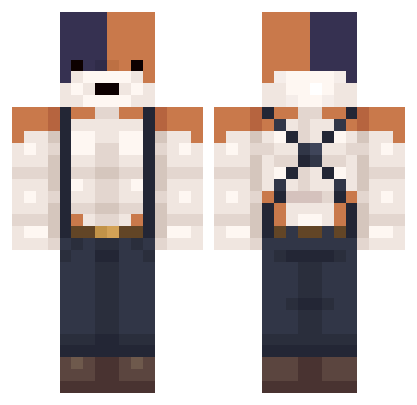 Zachy2016 Minecraft skin, front and back view