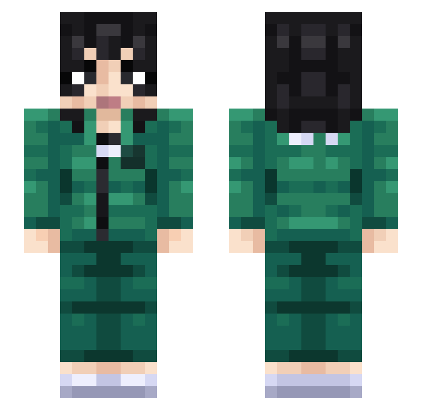 _homophobic Minecraft skin, front and back view